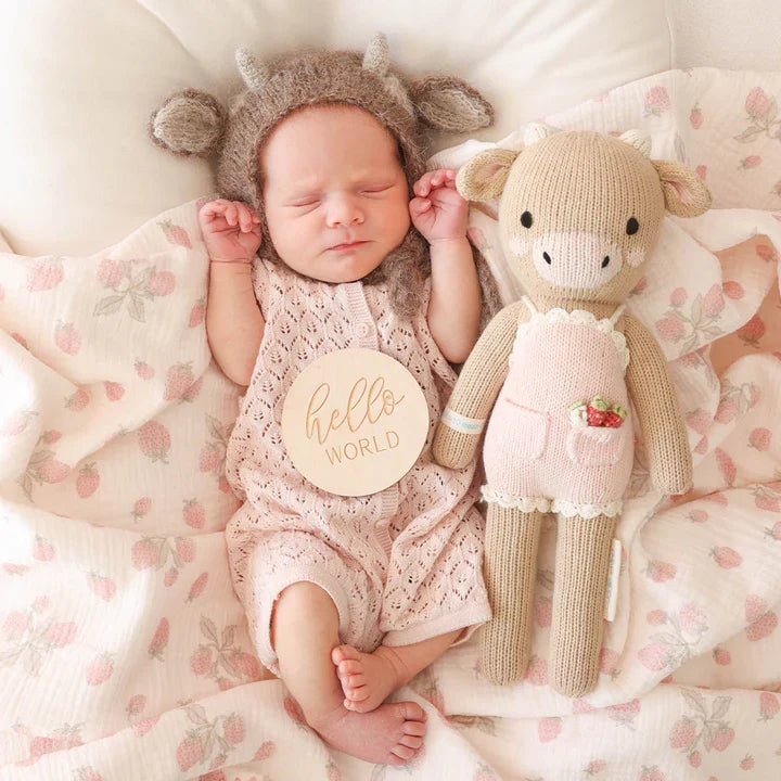 Ava the cow (powder pink) | Cuddle + Kind