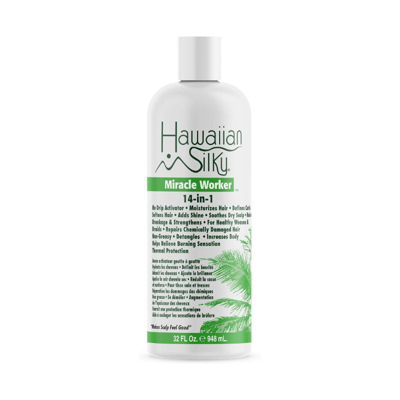 HAWAIIAN SILKY 14-IN-1 MIRACLE WORKER NO DRIP ACTIVATOR & MOISTURIZER 32 OZ