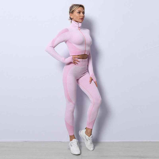 High-Elasticity Fitness & Yoga Workout Wear – Shockproof Activewear