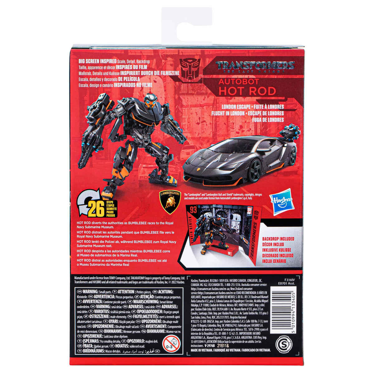 Transformers Studio Series 93 Deluxe Class Transformers: The Last Knight Autobot Hot Rod