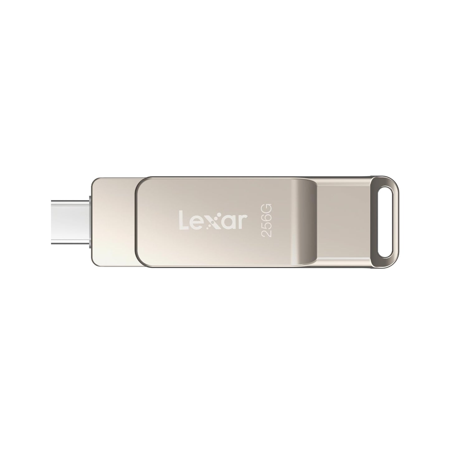 Lexar D40E 256GB Dual USB 3.2 Gen 1 Type-C Jump Drive, USB-C Flash Metal Housing Swivel Design Thumb Drive (Champagne Silver) 🍁 All In One Marketplace Canada