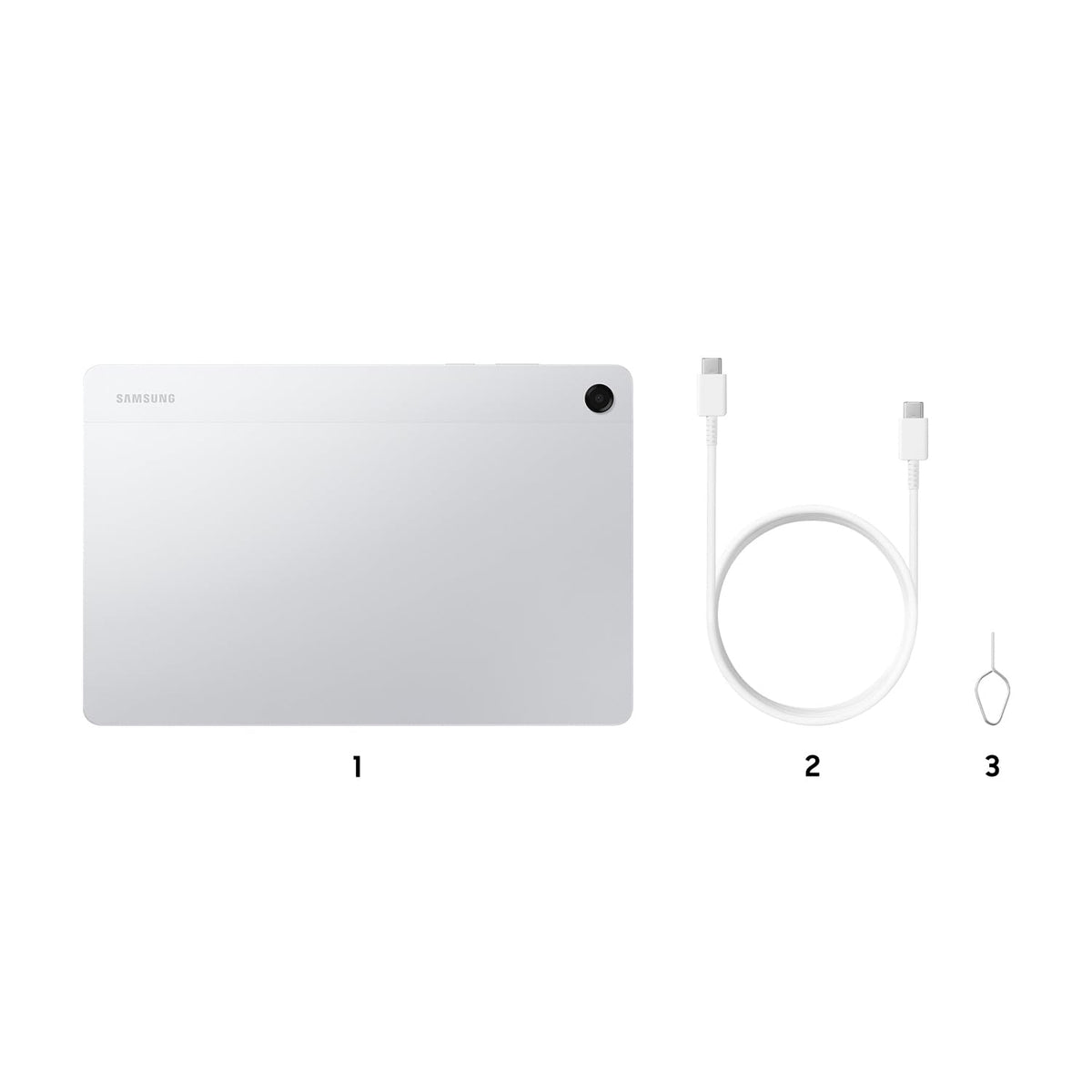Samsung Galaxy Tab A11+ (CAD Version & Warranty) - Silver 256GB, 11" Android Tablet, External Storage Support, Headphone Jack, 25W Fast Charging ๐ All In One Marketplace Canada