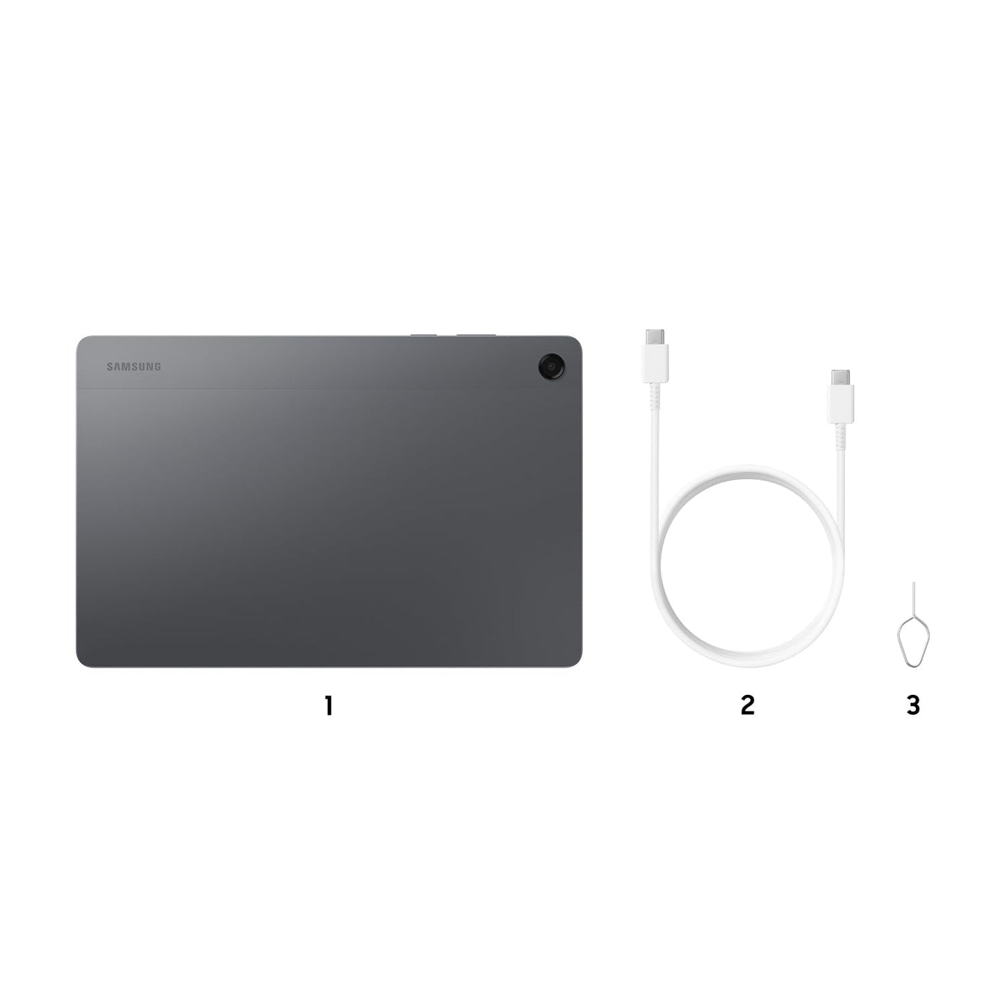 Samsung Galaxy Tab A11+ (CAD Version & Warranty) - Gray 256GB, 11" Android Tablet, External Storage Support, Headphone Jack, 25W Fast Charging ๐ All In One Marketplace Canada
