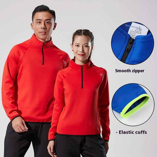 Half-Zip Quick-Dry Workout Top – Outdoor Running & Fitness Activewear
