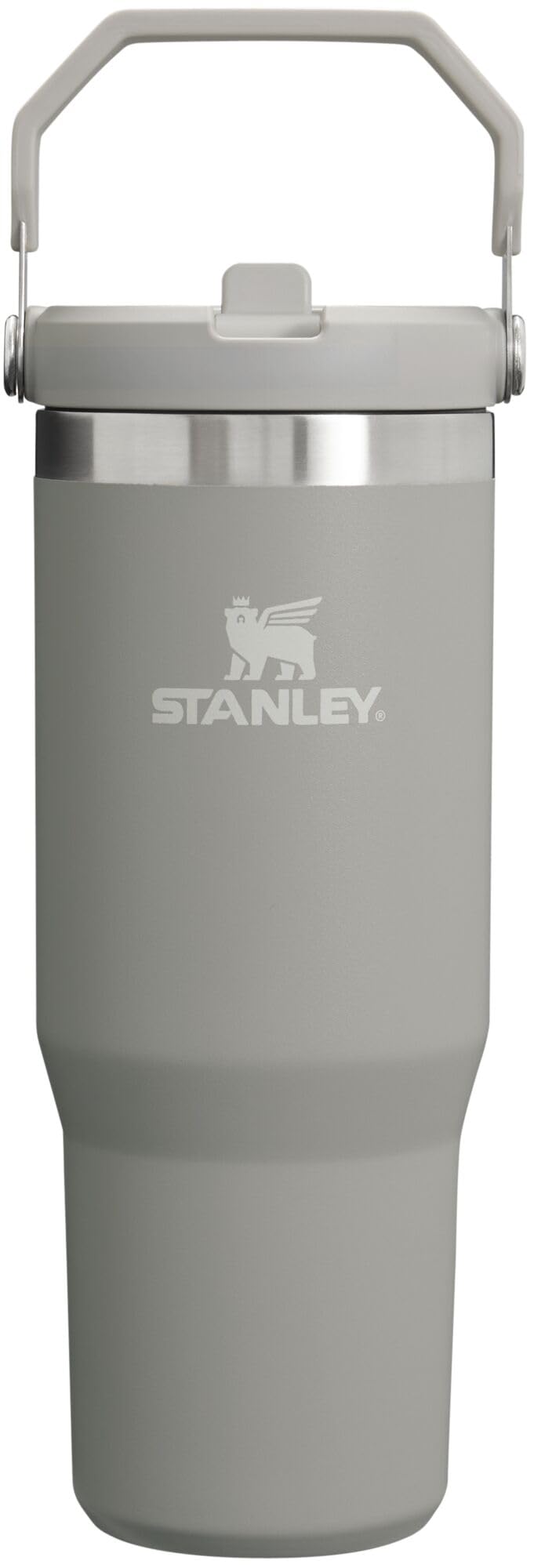 STANLEY IceFlow Flip Straw Tumbler with Handle 30 oz | Twist On Lid and Flip Up Straw | Leak Resistant Water Bottle | Insulated Stainless Steel | BPA-Free | Ash ๐ All In One Marketplace Canada