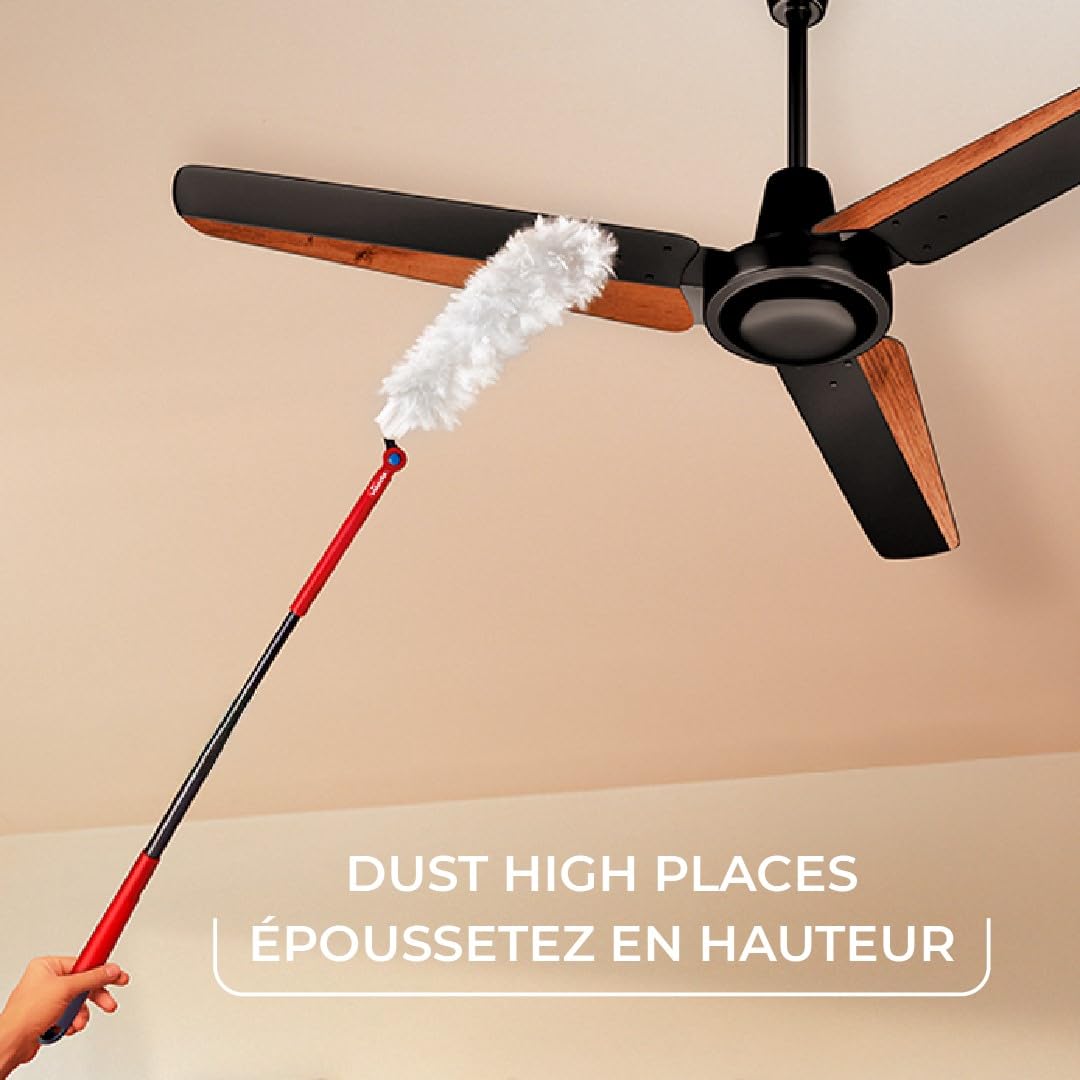 Vileda Duster | Flex & Catch Heavy Duty Dusting Kit with 15 Disposable Duster Refills | Extendable 3 Ft Handle with Secure Hook | Traps 3X More Dust Than Feather Dusters ๐ All In One Marketplace Canada
