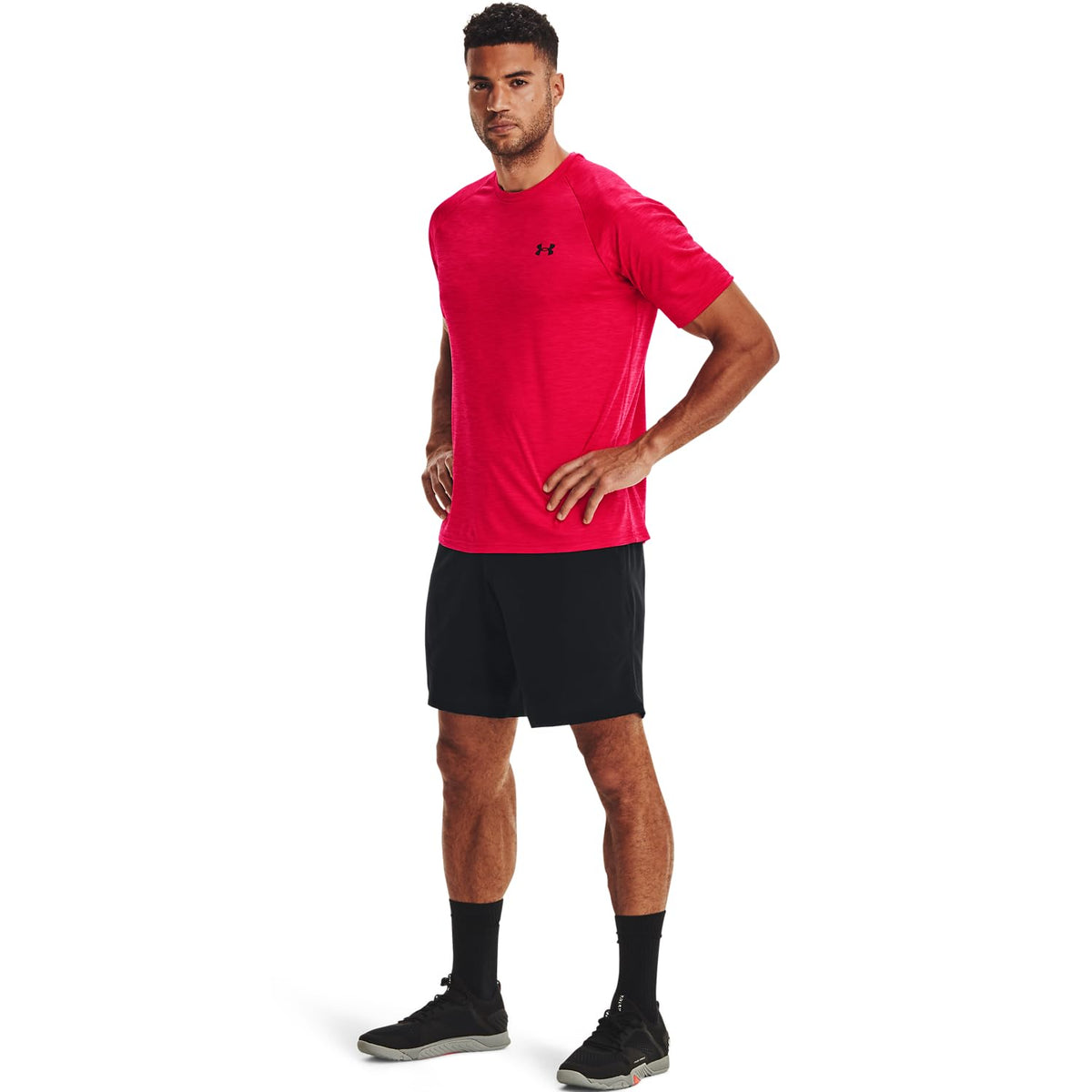 Under Armour Men's Velocity 2.0 Short Sleeve T Shirt, (600) Red / / Black, Medium ๐ All In One Marketplace Canada