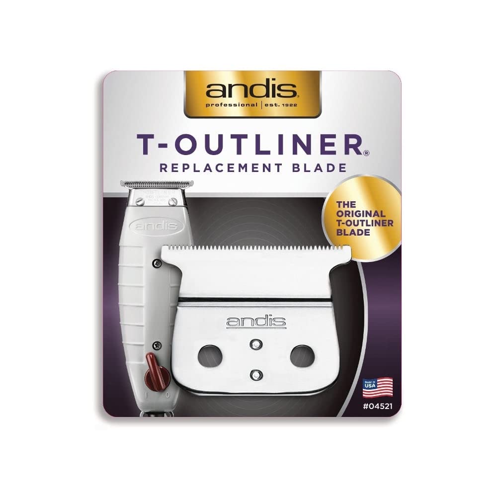Andis 04521 T-Blade Replacement for T-Outliner, GTO, GO, and SLS Trimmers - Close Cutting, Zero Gapped, Silver ๐ All In One Marketplace Canada