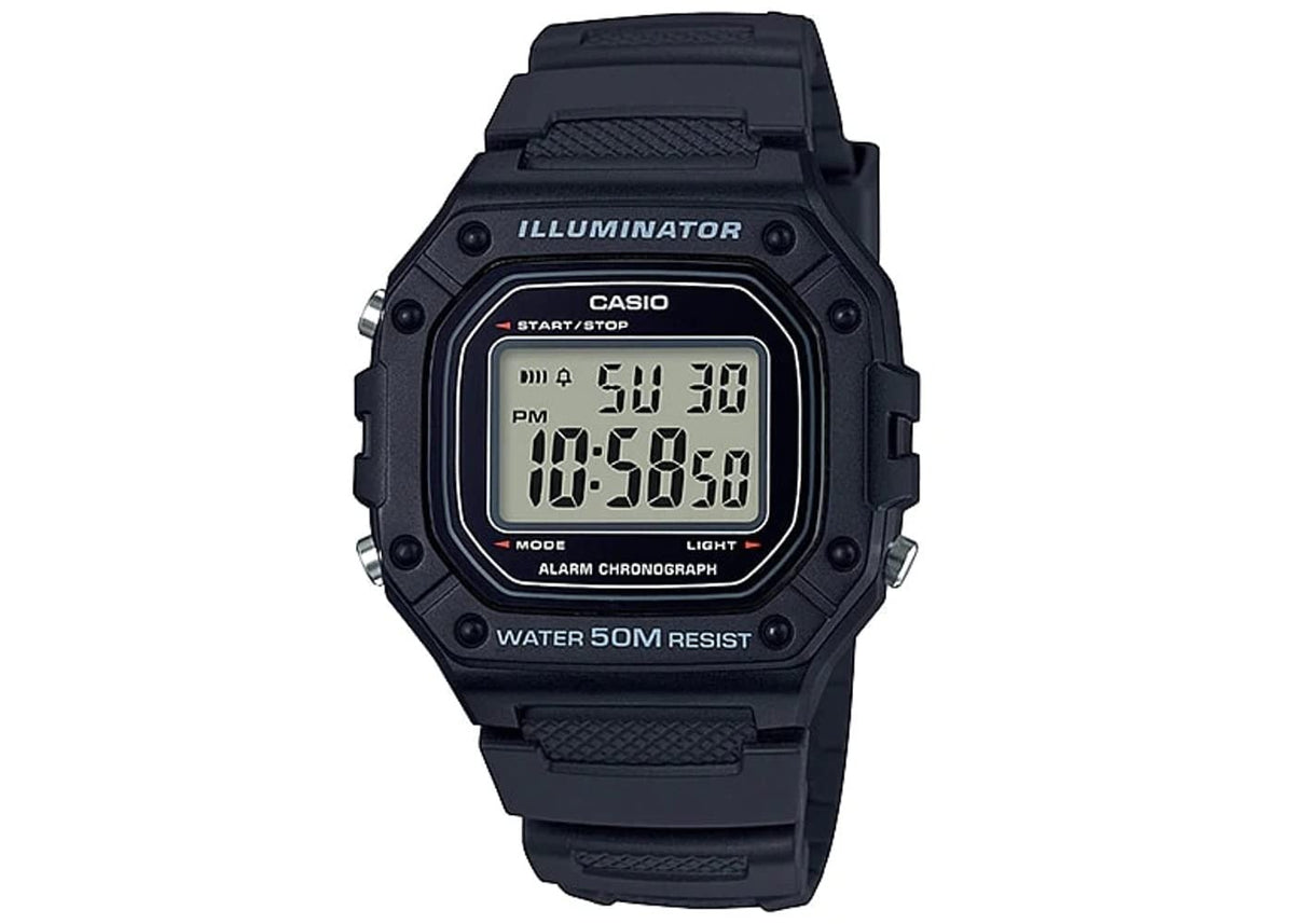 Casio Men's W-218H-1AVCF Classic Digital Display Quartz Black Watch ๐ All In One Marketplace Canada