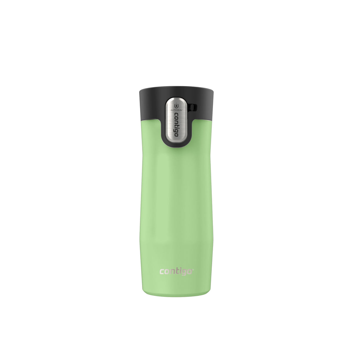 Contigo West Loop 3.0 Stainless Steel Travel Mug with Tea-Bag Hook & Spill-Proof Lid, Vacuum-Insulated Reusable Cup Coffee and Tea, 16 oz (473 mL), Cucumber - Keeps Drinks Hot up to 11 Hours π All In One Marketplace Canada