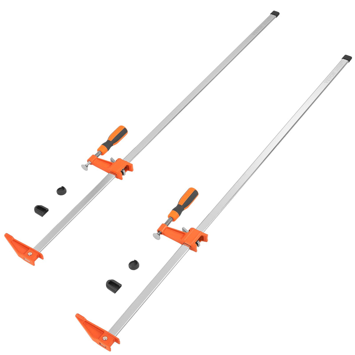 VEVOR Bar Clamps for Woodworking, 2-Pack 36" Clamp, Quick-Change F Clamp with 600 lbs Load Limit, 2.5" Throat Depth, Cast Iron and Carbon Steel, Wood Clamps for Woodworking Metal Working ๐ All In One Marketplace Canada
