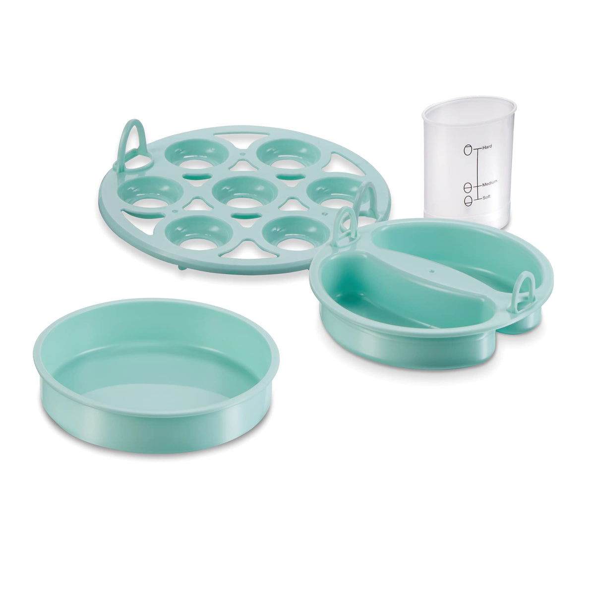 Hamilton Beach 3-in-1 Egg Cooker, Hard-Boiled, Poached, Omelets, 7 Egg Capacity, Teal, 25504G ๐ All In One Marketplace Canada