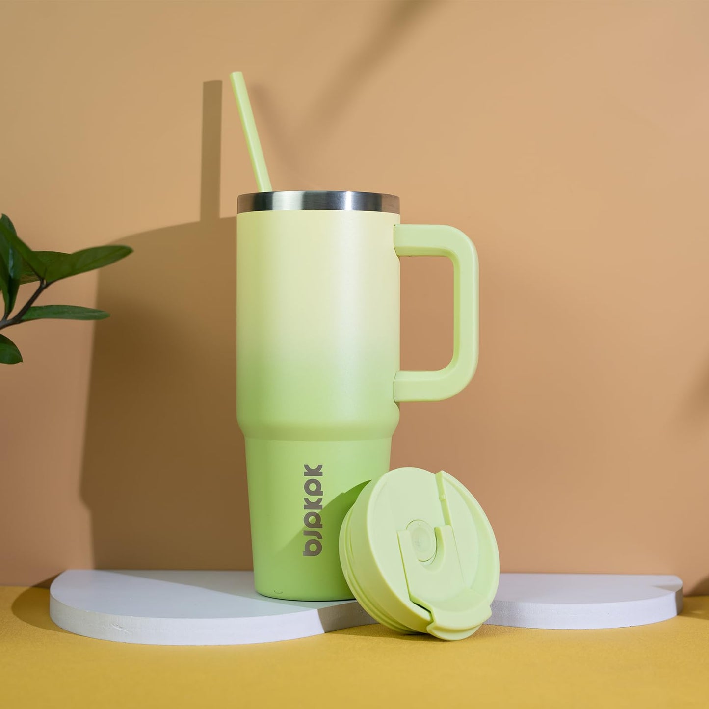 BJPKPK 40 oz Insulated Tumbler with Handle & Straw, Stainless Steel ๐ All In One Marketplace Canada