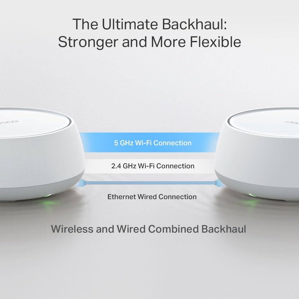 TP-Link Deco 7 BE25 Dual-Band BE5000 WiFi 7 Mesh Wi-Fi System | 4-Stream 5 Gbps, 240 Mhz Channels | Covers up to 4,600 Sq.Ft | 2X 2.5G Ports Wired Backhaul | VPN,MLO, AI-Roaming, HomeShield, 2-Pack ๐ All In One Marketplace Canada