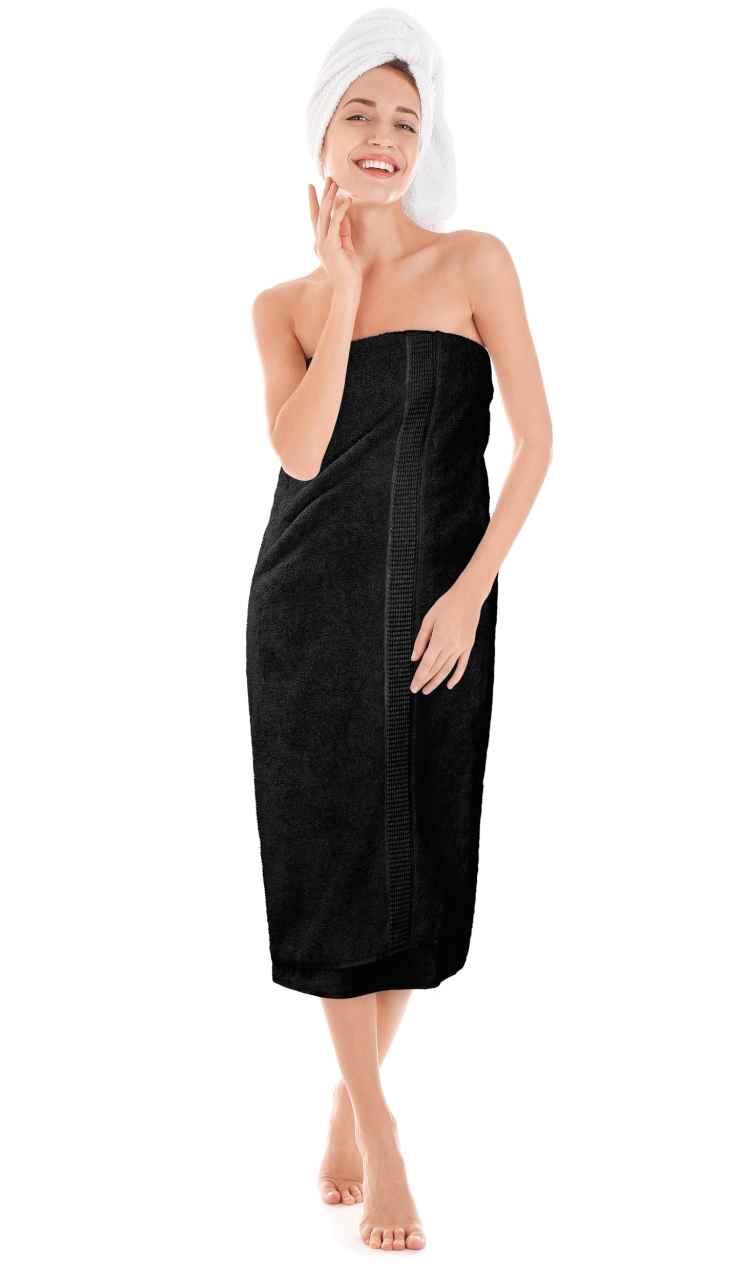 Utopia Towels Luxurious Jumbo Bath Sheet, 35 by 70 Inches, 600 GSM 100% Ring Spun Cotton, Highly Absorbent and Quick Dry Extra Large Bath Towel, Super Soft, Black, 2 Pack ๐ All In One Marketplace Canada