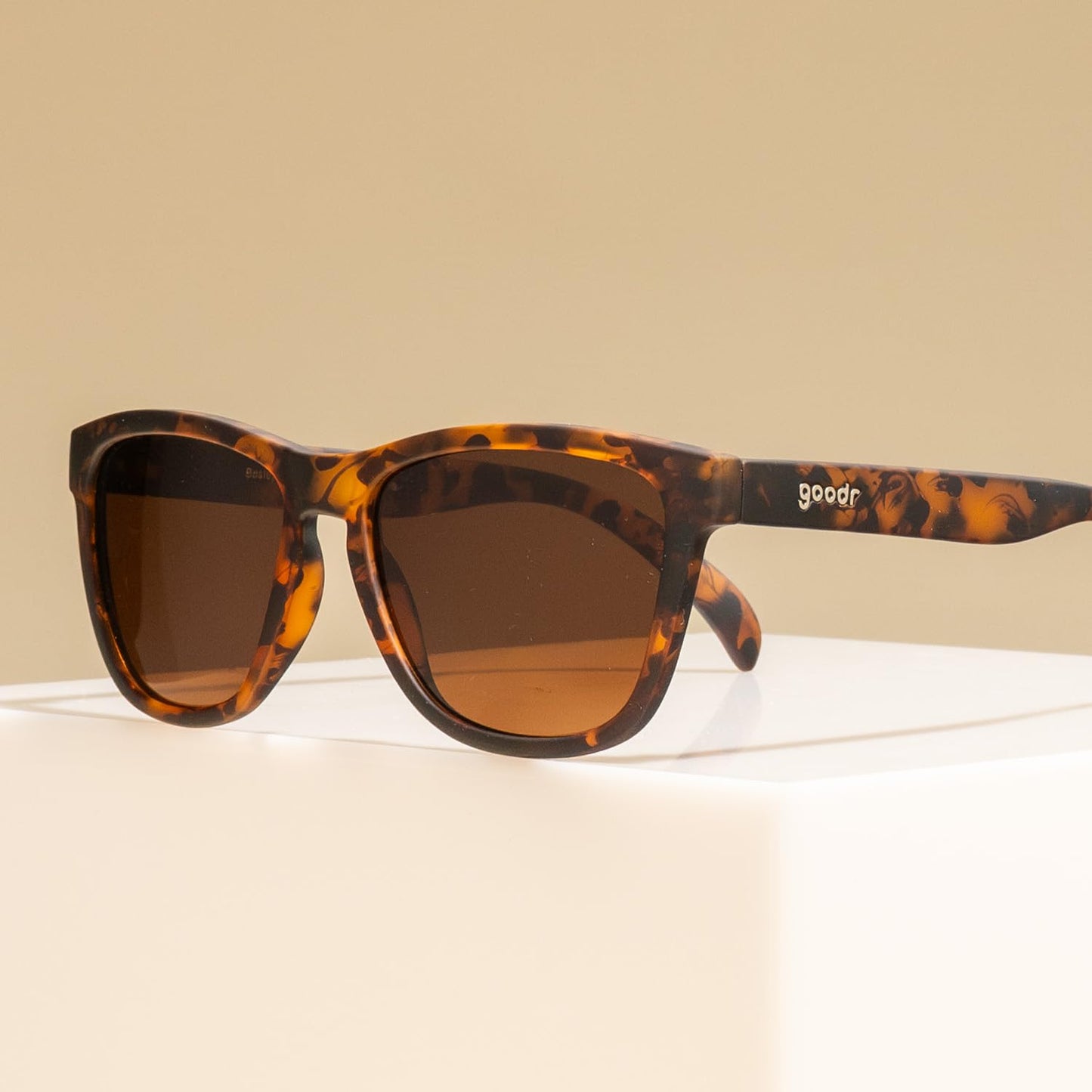 goodr Bosley's Basset Hound Dreams Polarized Sunglasses, Medium Sized (OG), Brown Translucent Frames with Brown Non-Reflective Glare Reducing Lenses, UV400 Protection, No Slip, No Bounce ๐ All In One Marketplace Canada