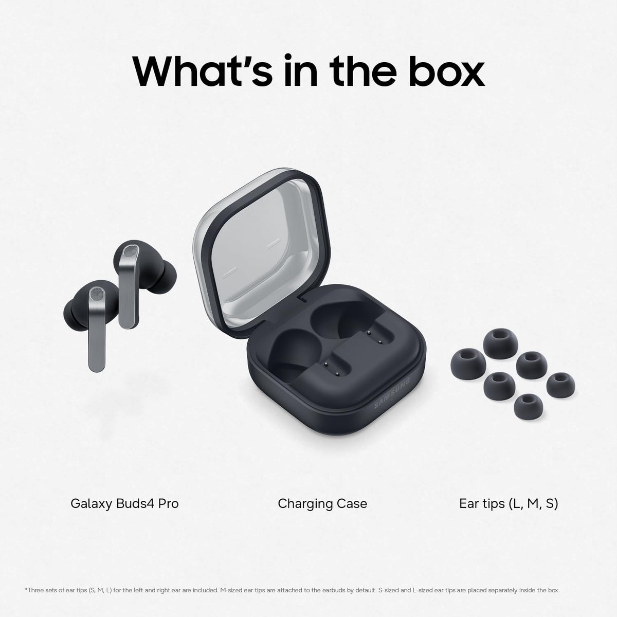 Samsung Galaxy Buds4 Pro, Black (CAD Version & Warranty) - New Fit, Two Way Speaker, Adaptive ANC, AI Assistant ๐ All In One Marketplace Canada