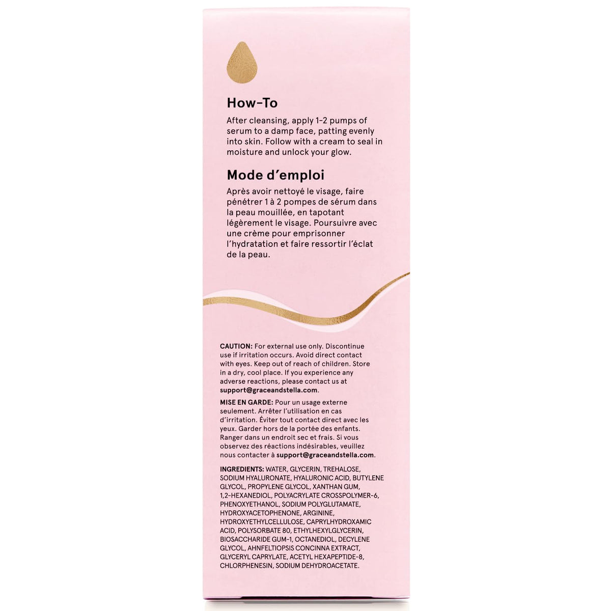 grace & stella Award Winning Hyaluronic Acid Serum for Face (50ml, 2-pack) Hydrating Hyaluronic Acid - Acide Hyaluronique Face - Glass Skin - Anti Aging Serum to Hydrate, Remove Fine Lines, Wrinkles, Skin Texture ๐ All In One Marketplace Canada