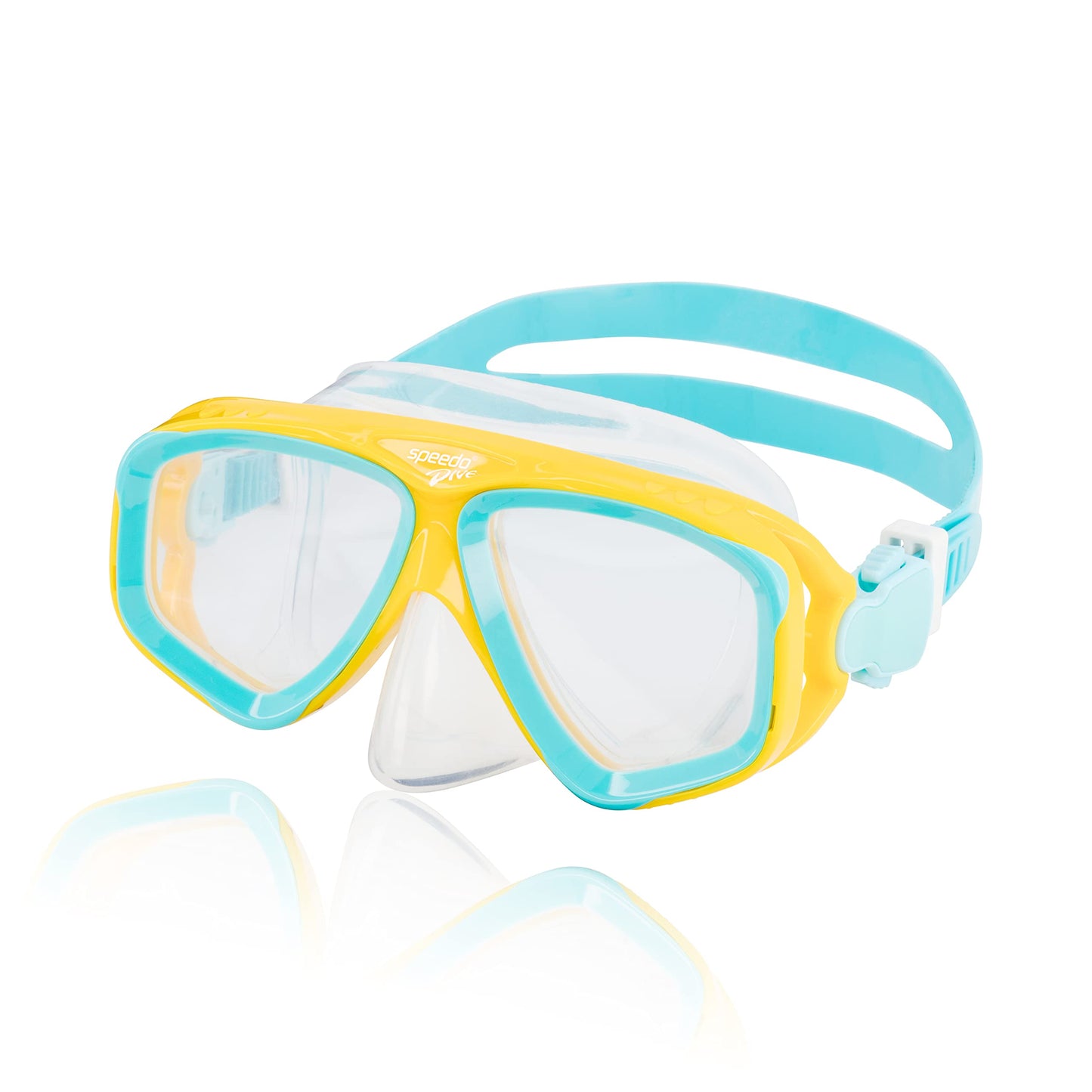 Speedo Unisex Kid's Swim Snorkel Dive Mask Anti-Fog with Nose Cover Adventure Series - Spectra Yellow/Clear M, One Size ๐ All In One Marketplace Canada
