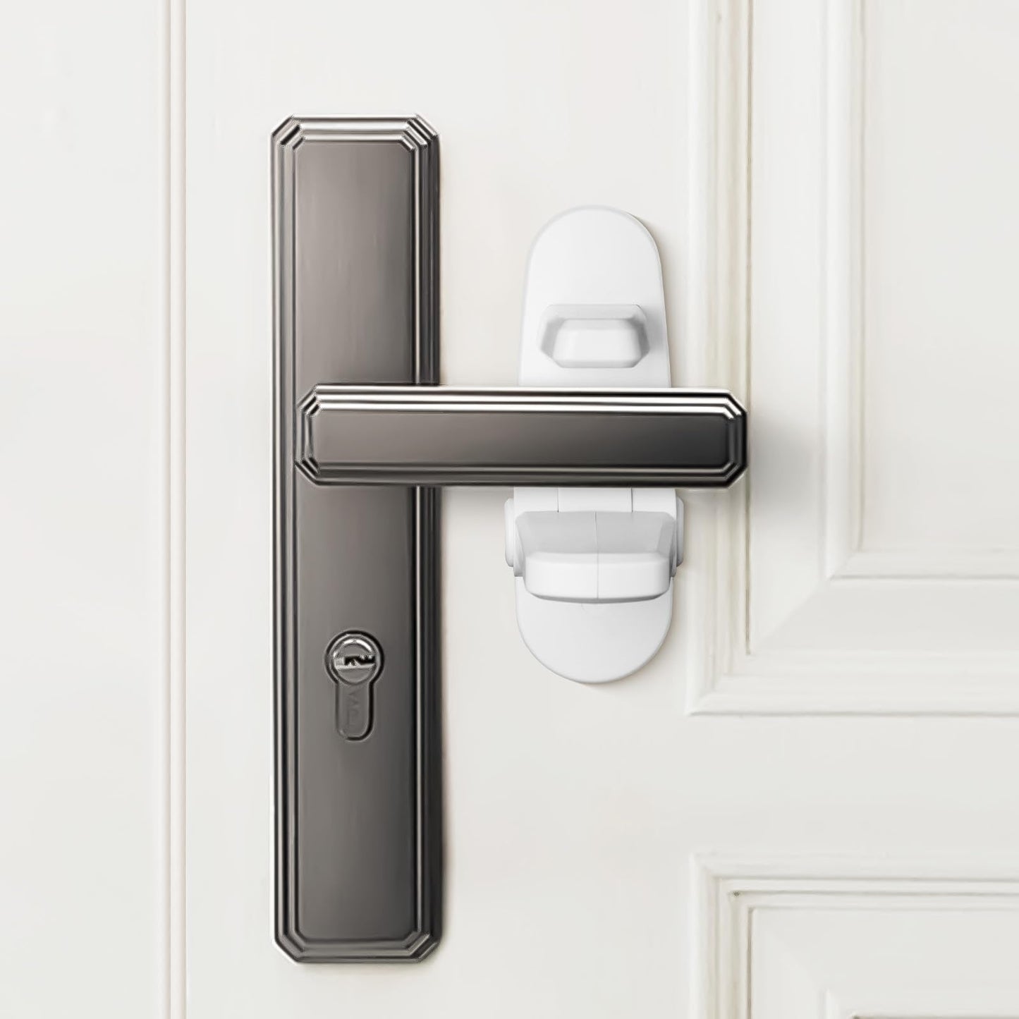 Jolik Improved Childproof Door Lever Lock(2 Pack)& Handles Premium Bonding Adhesive - door handle child proof ๐ All In One Marketplace Canada