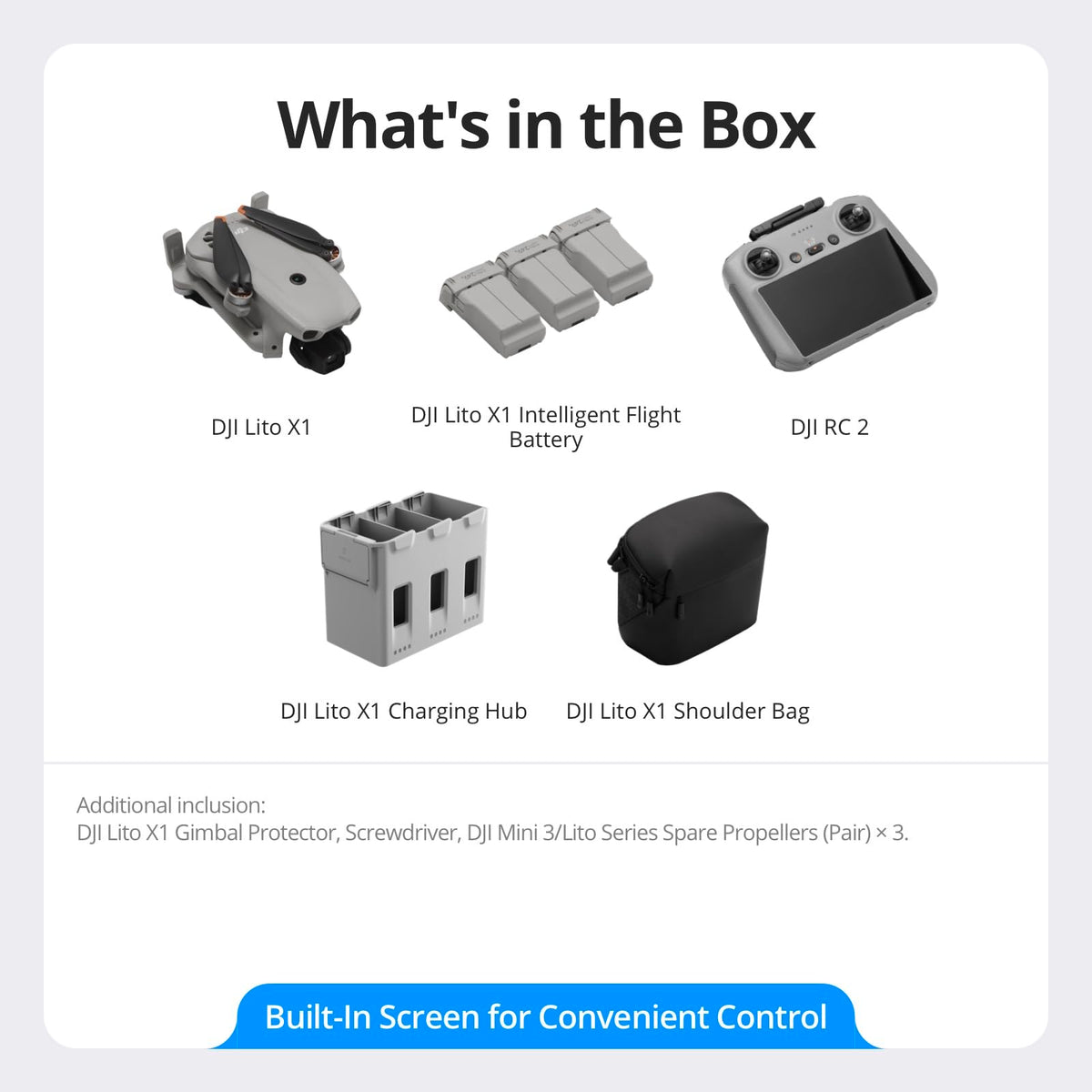 DJI Lito X1 Fly More Combo (DJI RC 2), Updated Version of Mini 3 ๐ All In One Marketplace Canada