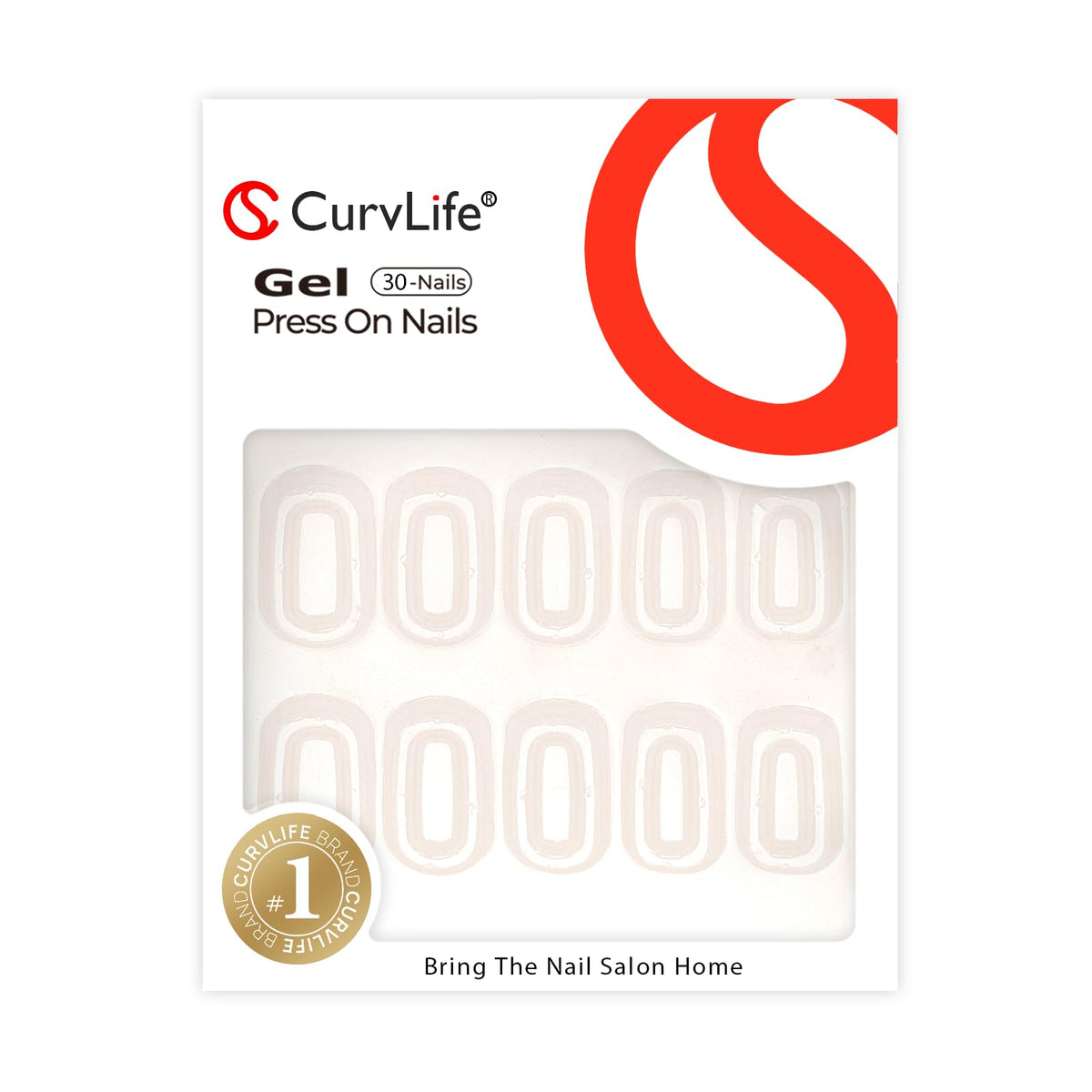 Curvlife 30pcs Short Press On Nails, Shining Stick on Fake Nails Design Glossy Acrylic Nails Tips Glue on Square Press on Nails For Women False Nail Kit With Nail Glue (French Gradient Pink) ๐ All In One Marketplace Canada