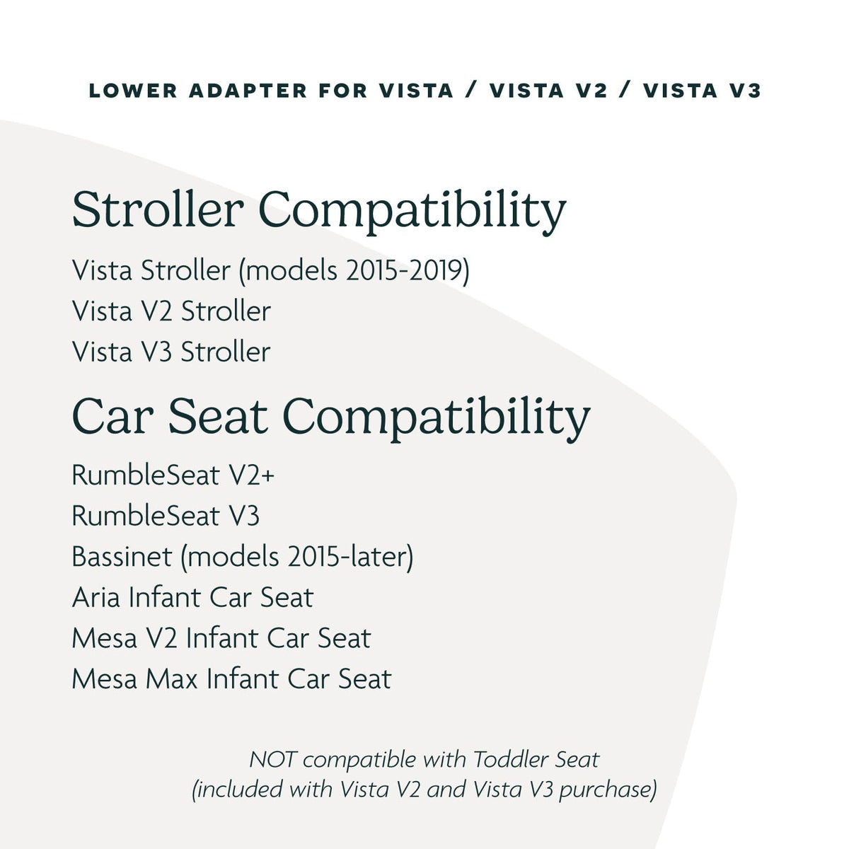 UPPAbaby Lower Adapter for Vista, Vista V2, Vista V3 Strollers/Compatible with RumbleSeat V2+, Bassinet, Aria, Mesa V2, and Mesa Max Infant Car Seats/Quick + Secure Attachment / 1 Set ๐ All In One Marketplace Canada