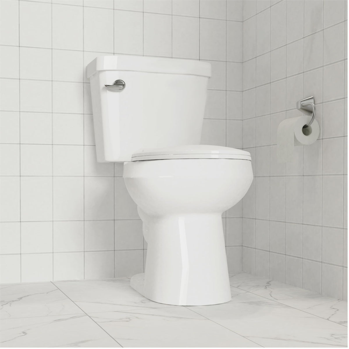 White Elongated Toilet Seat, Slow Close Toilet Cover Seat for Easy Clean and Stain-Resistant, Plastic Toilet Seat with Cover, Quick-Release Hinges and Quick-Attach Hardware ๐ All In One Marketplace Canada