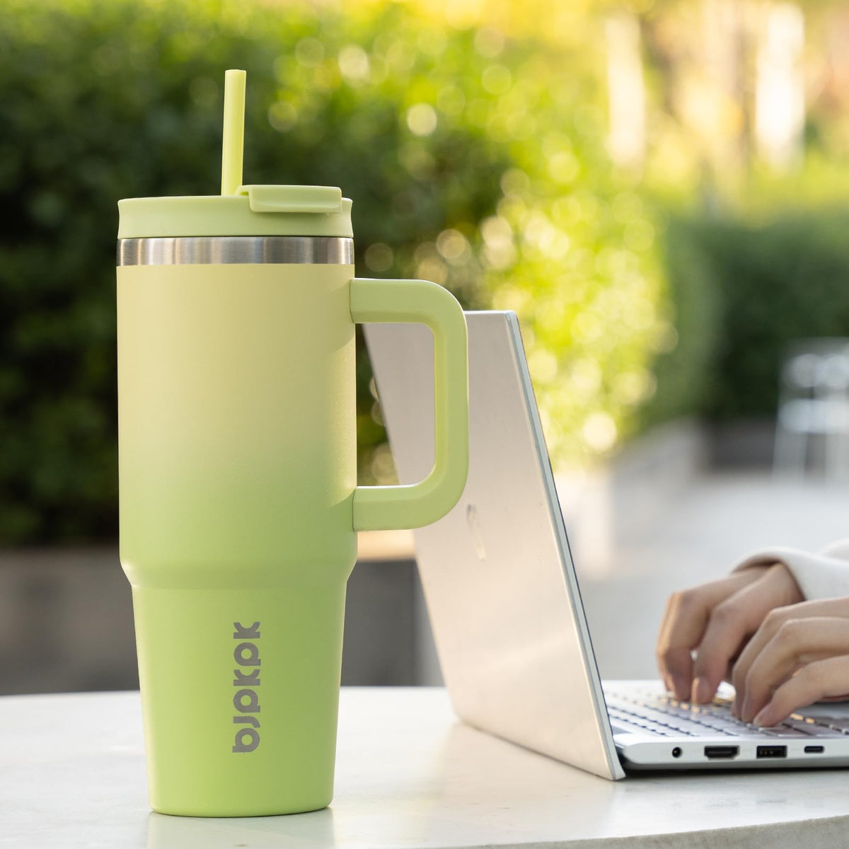 BJPKPK 40 oz Insulated Tumbler with Handle & Straw, Stainless Steel ๐ All In One Marketplace Canada