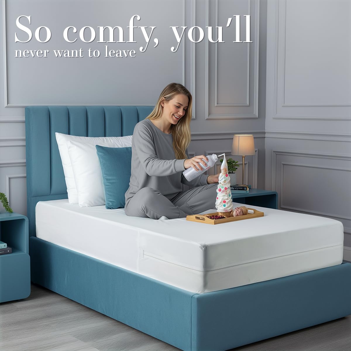 Utopia Bedding Zippered Mattress Encasement Twin - 100% Waterproof and Bed Bug Proof Mattress Protector - Absorbent, Six-Sided Mattress Cover ๐ All In One Marketplace Canada