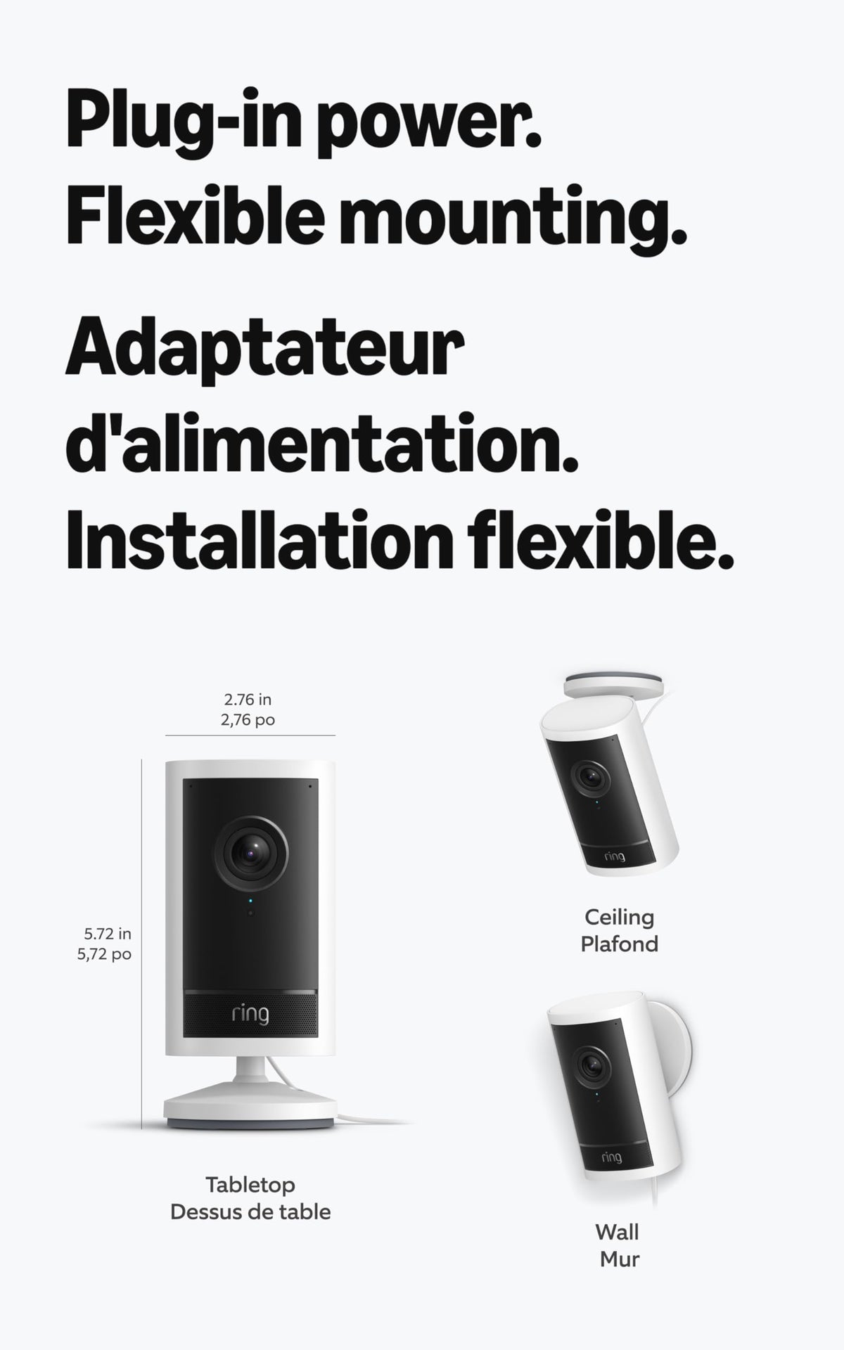 Ring Outdoor Cam Pro, Plug-In (Newest Model) — Retinal 4K with wide-angle video, 10x Enhanced Zoom, and Low-Light Sight, Black 🍁 All In One Marketplace Canada