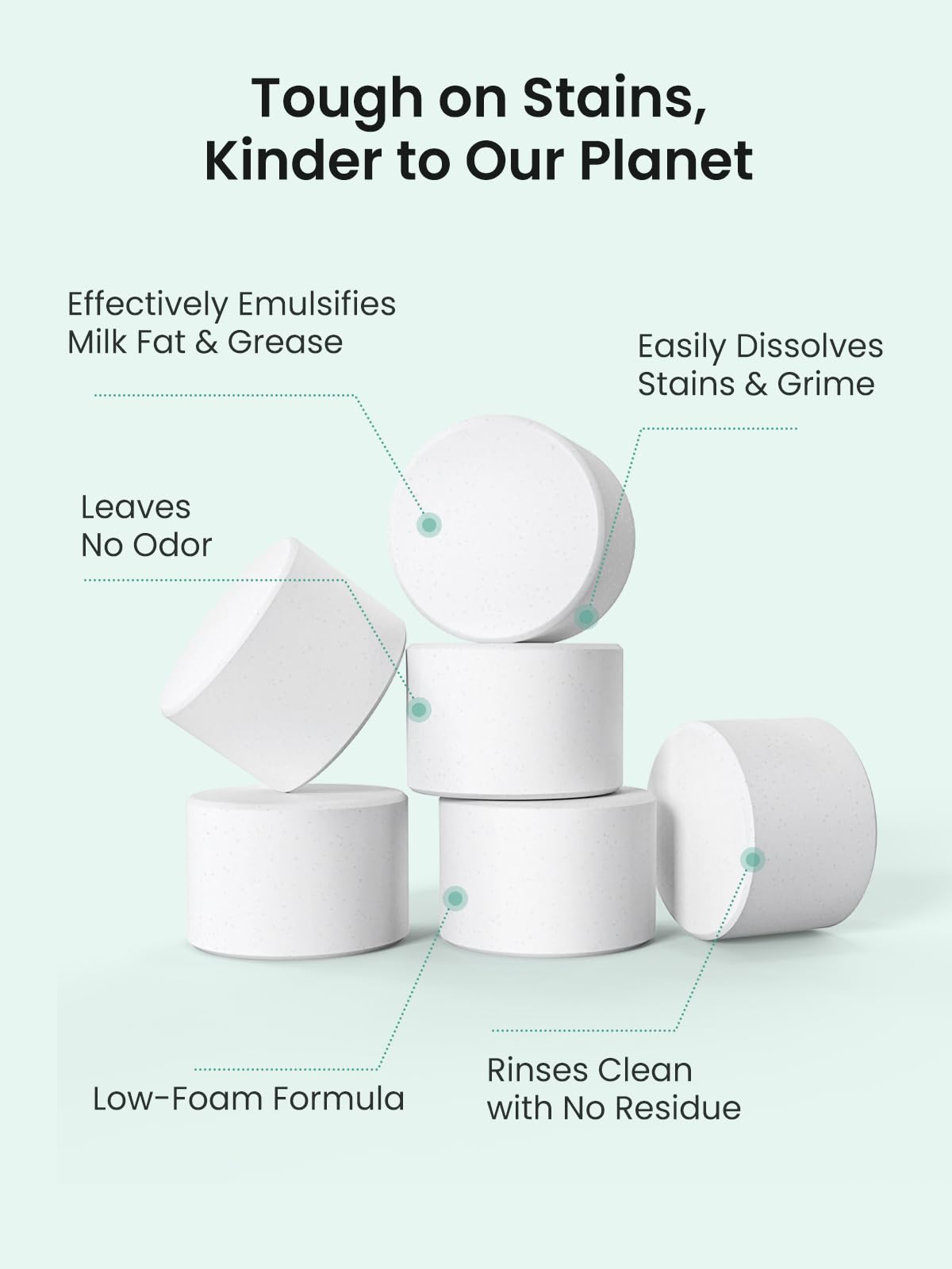 Grownsy Detergent Washing Tablets 130 PCS for Momcozy, Baby Brezza, Papablic Bottle Washer, Compatible with All Brands Baby Bottle Washers ๐ All In One Marketplace Canada