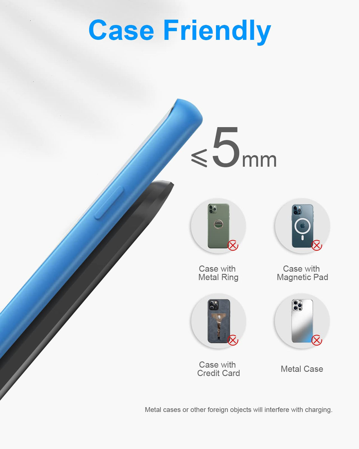 NANAMI Upgraded 15W Fast Wireless Charger, Wireless Charging Stand Compatible with iPhone 17/16/15/14 Pro Max/13/12/11/XR/XS Max/X/8+, Phone Charger for Samsung Galaxy S26/S25/S24/S23/S22/S21/S20/S10 ๐ All In One Marketplace Canada