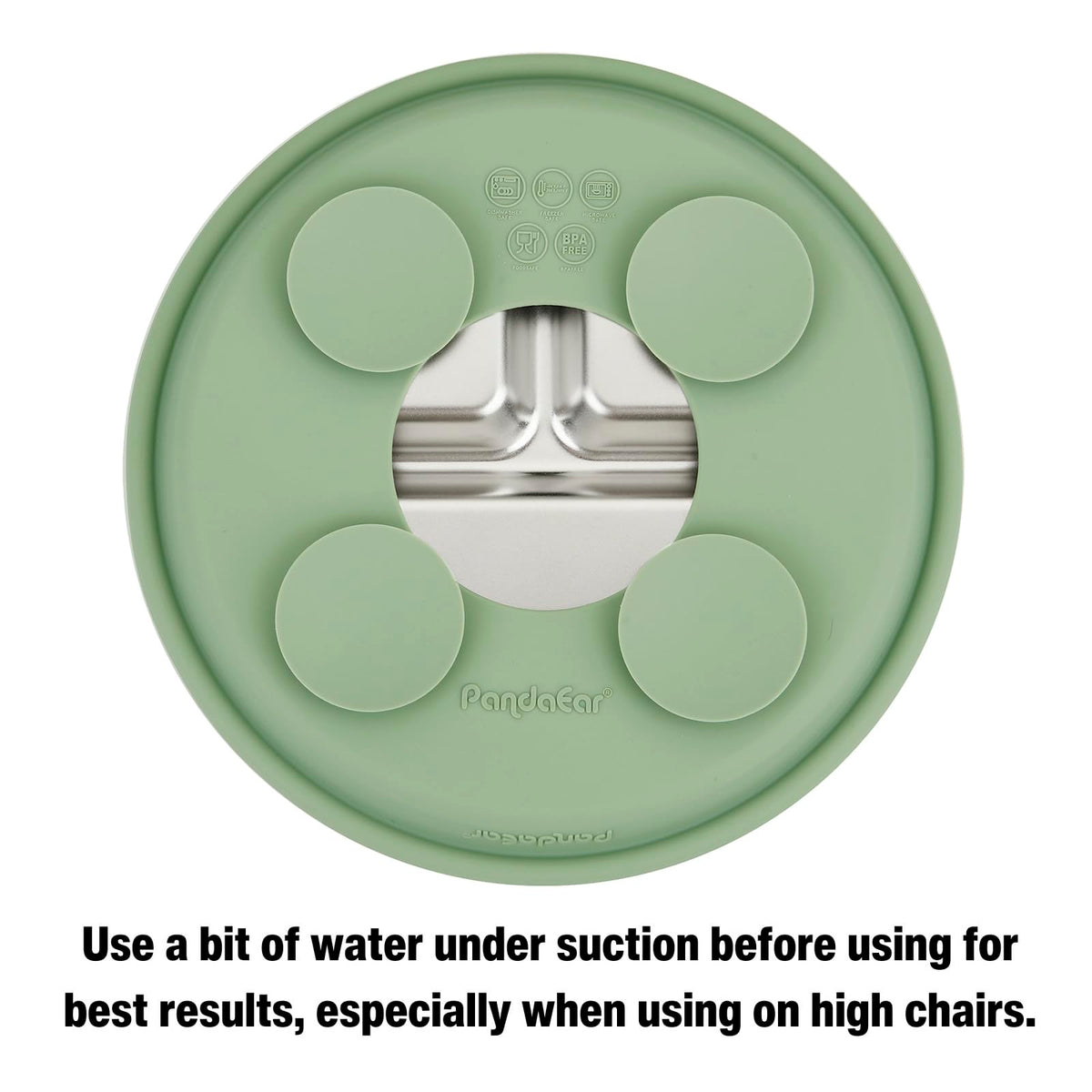 PandaEar 3 Pack Stainless Steel Baby Plates with Suction, Divided Toddler Plate for Baby Led Weaning Supplies, Non-Slip Suction Plates Baby Feeding Set, Dishwasher Safe (Blue/Green/Brown) ๐ All In One Marketplace Canada