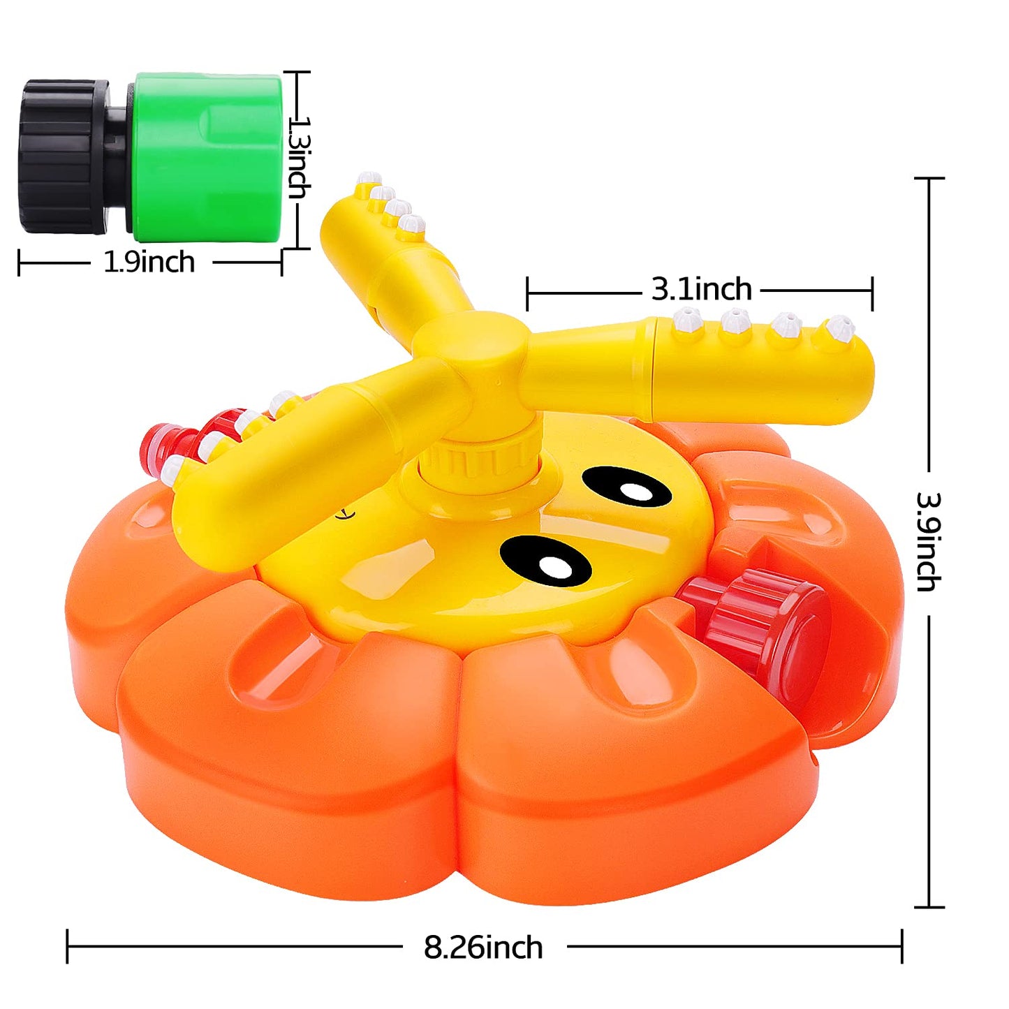 Water Sprinkler for Kids Toddlers Sprinklers with Roating Spray Nozzles Attaches Garden Water Hose Outdoor Play Outside Toys 3-4 Summer Backyard Lawn Game Yard Water Toy for Kids 3-5 4-8 Boy Girl ๐ All In One Marketplace Canada