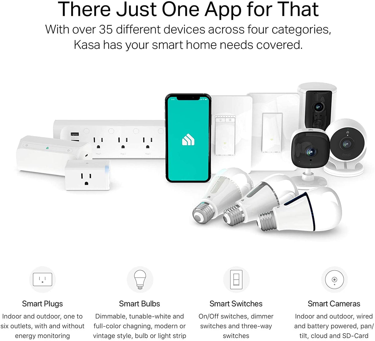 Kasa Smart Plug Power Strip by TP-Link (KP303) - Surge Protector with 3 Smart Outlets and 2 USB Ports, Works with Alexa Echo and Google Home, 2.4 Ghz Wifi Required, No Hub Required ๐ All In One Marketplace Canada