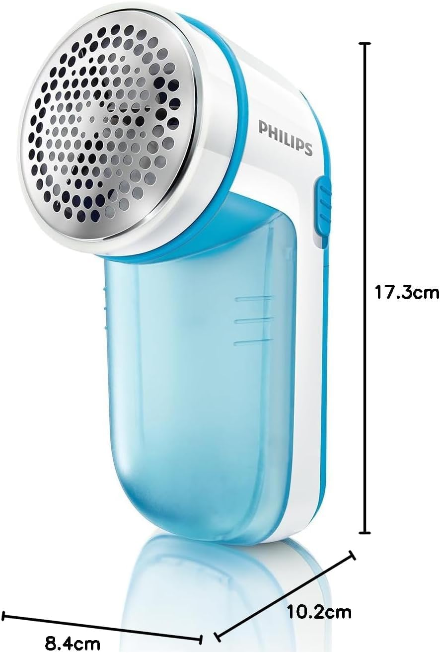 Philips Fabric Shaver, Removes Fabric Pills, Suitable for All Garments, Large Blade Surface, Cleaning Brush, Includes Batteries, Blue (GC026/00) ๐ All In One Marketplace Canada