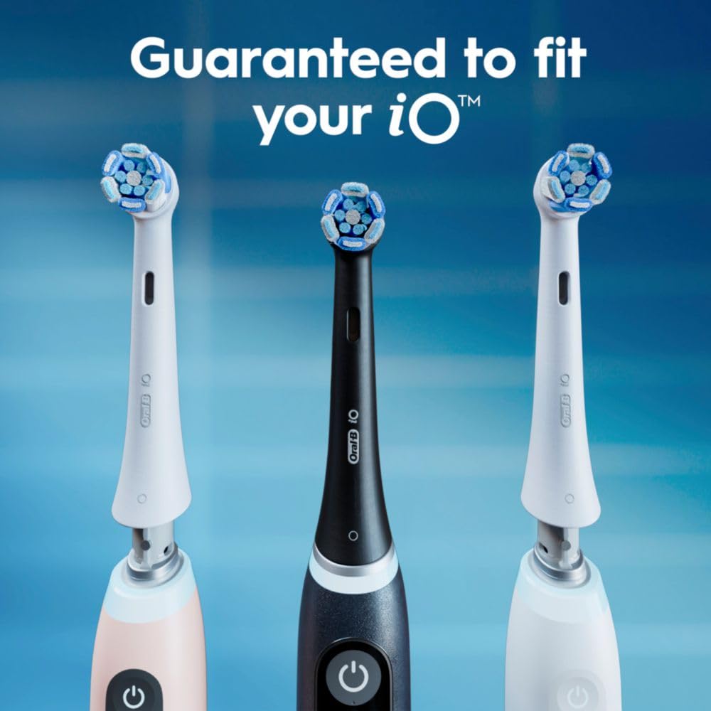 Oral-B iO Genuine Replacement Brush Heads, White, 4ct Ultimate Clean + 1ct Gentle Care, 15 Month Supply, Compatible Exclusively with Oral-B iO Electric Toothbrushes, Not Compatible with any Other Series Including: Pro, Vitality, Smart, or Genius