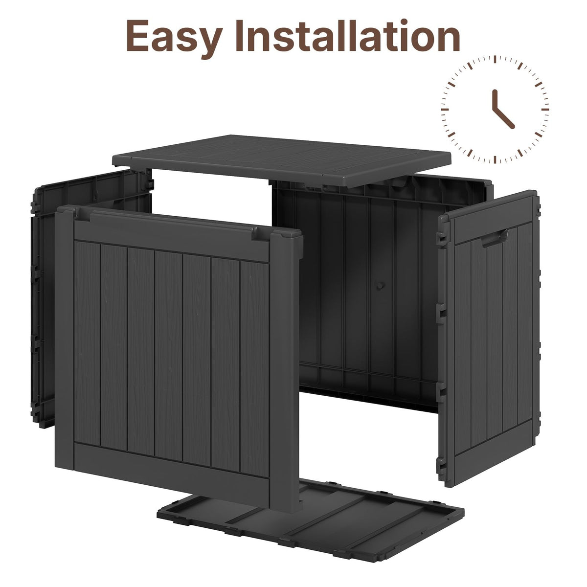 Ceecysaa 31 Gallon Deck Box Outdoor, Waterproof Storage Box, Black š All In One Marketplace Canada