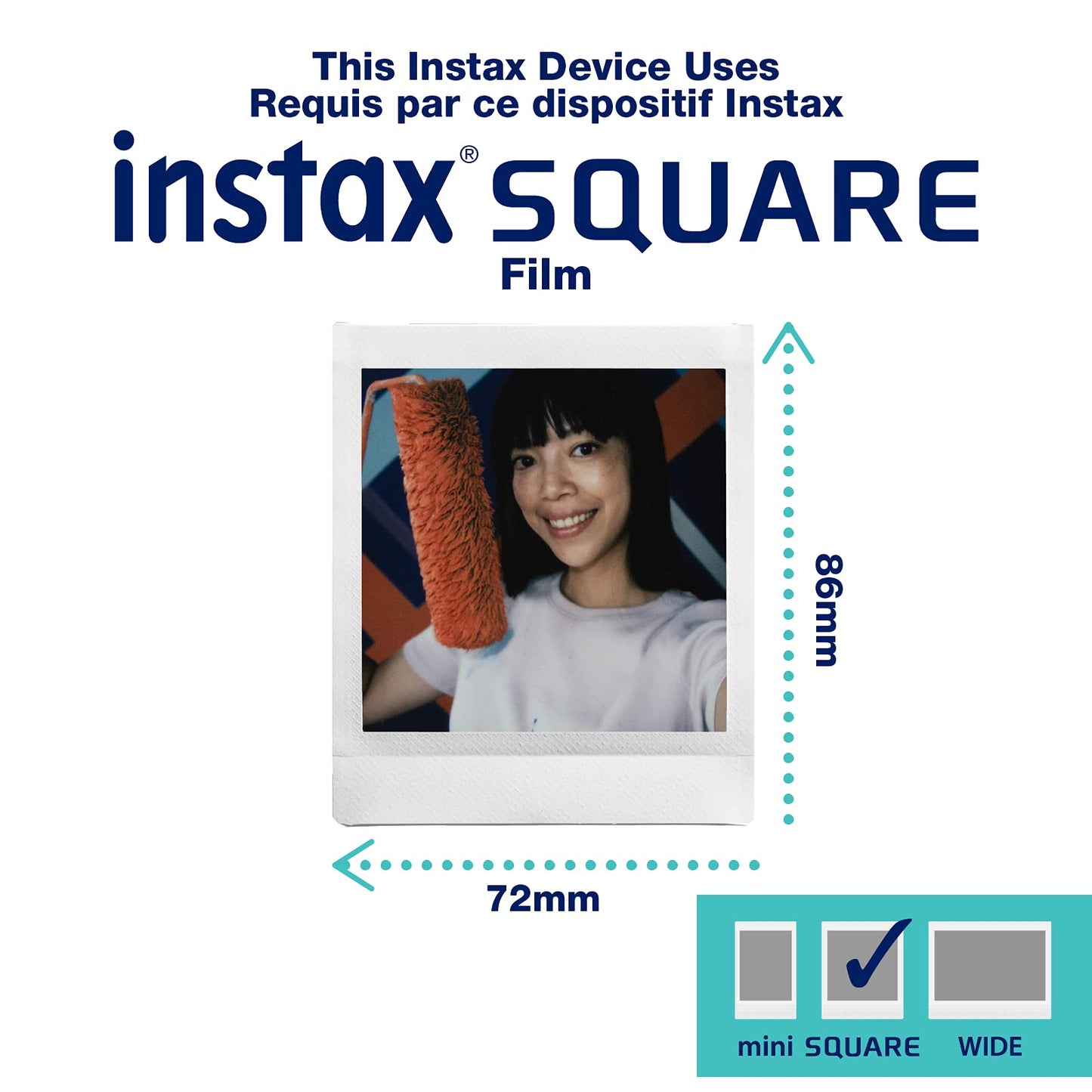 Fujifilm Instax Square Twin Pack Film - 20 Exposures, White ๐ All In One Marketplace Canada