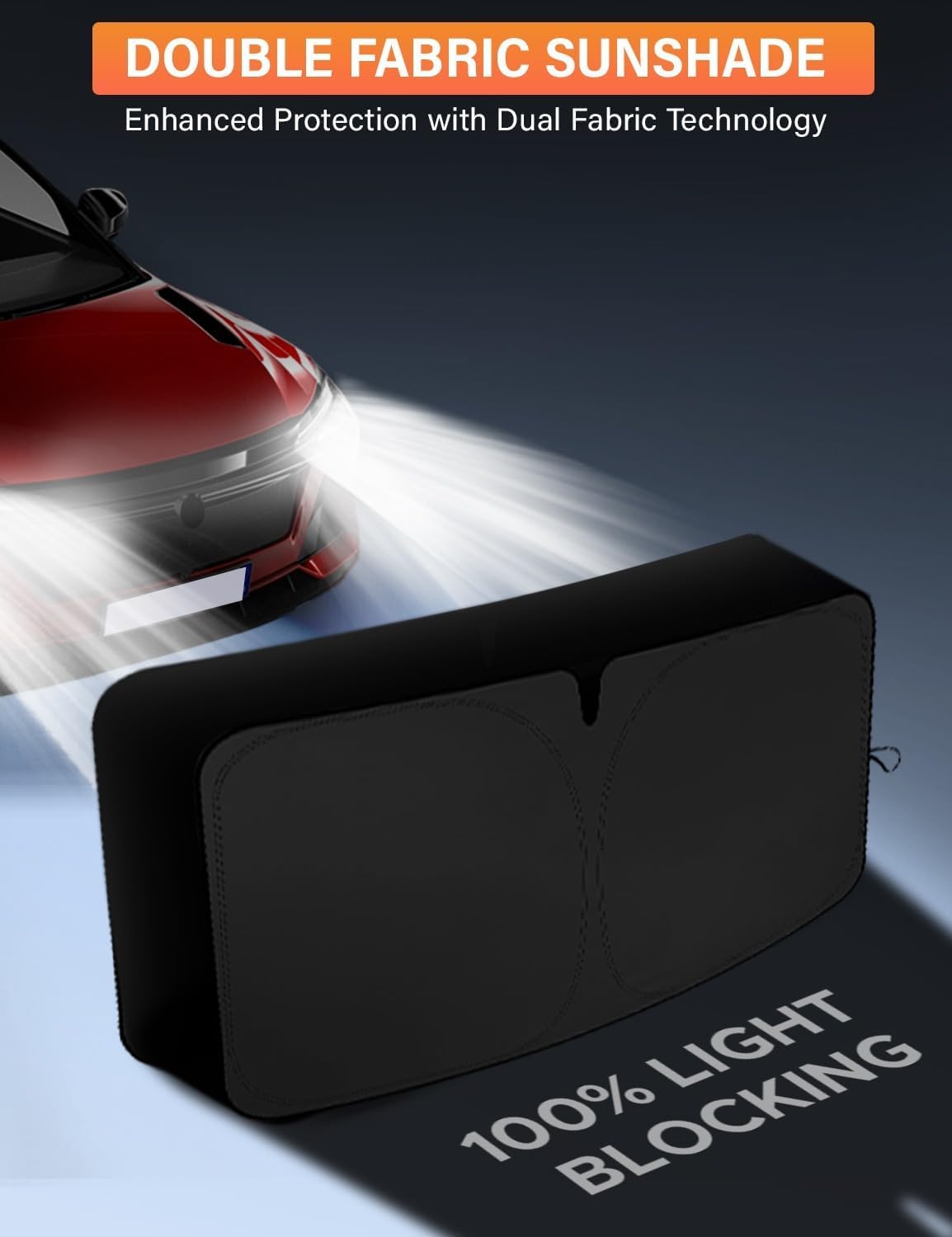 EcoNour Tesla Windshield Sunshade | 240T Polyester Shield for Model 3/Y | Superior UV & Heat Protection ๐ All In One Marketplace Canada