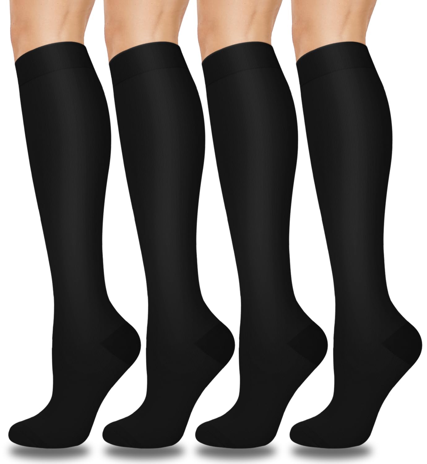 CTHH 4 Pairs Graduated Copper Compression Socks for Women & Men Circulation 15-20 mmHg - Best Support for Nurses, Running š All In One Marketplace Canada