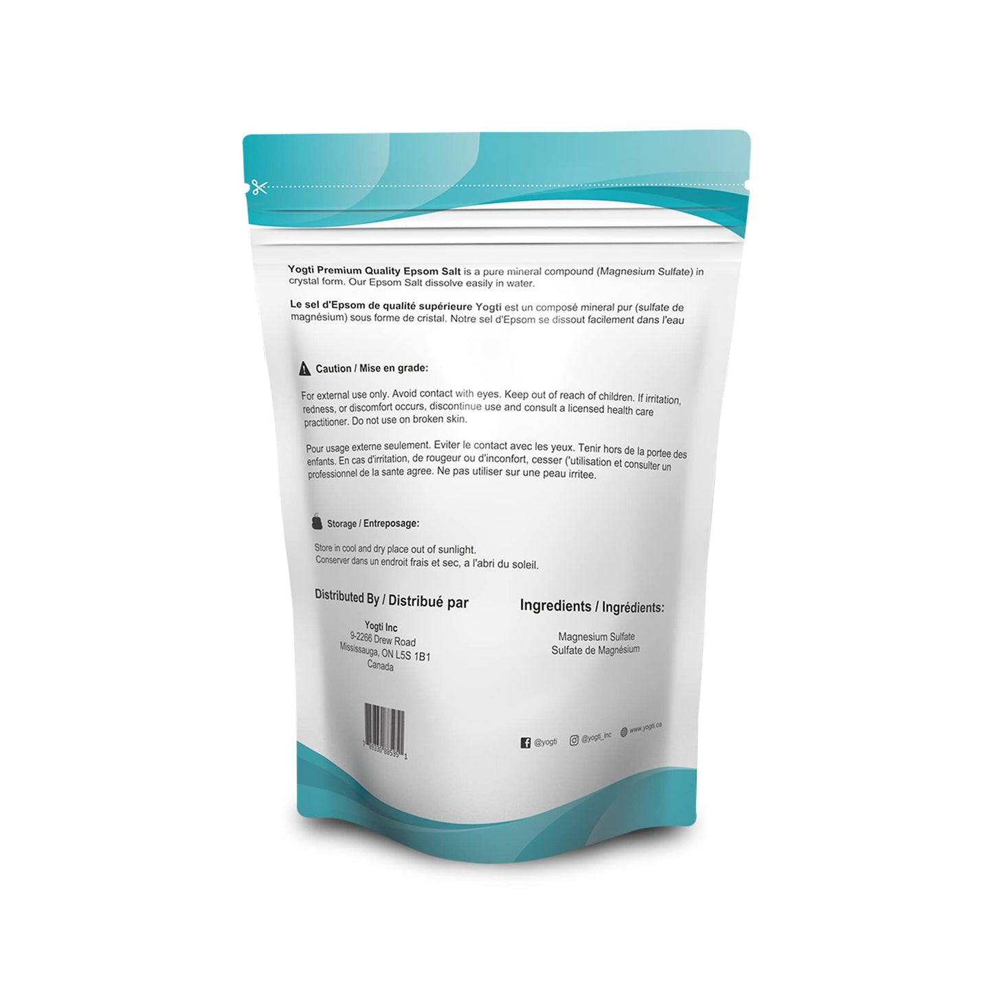 Yogti Natural Epsom Salt- Canadian Brand 10 pound ๐ All In One Marketplace Canada