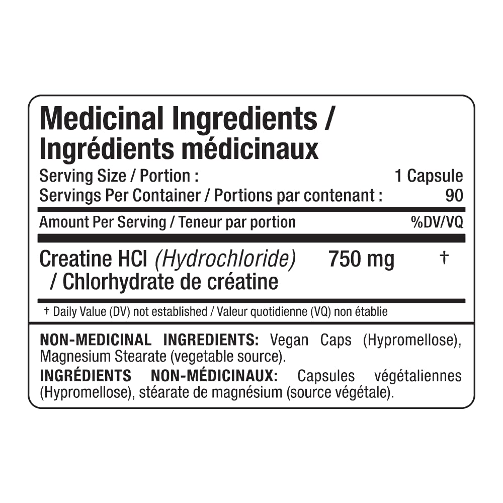ALLMAX Essentials Creatine HCL, 750 mg, 90 Capsules ๐ All In One Marketplace Canada