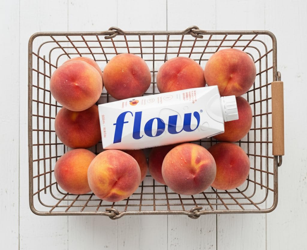 Flow Artesian Mineral Spring Water, Peach + Blueberry, 500 ml, 12 Pack ๐ All In One Marketplace Canada