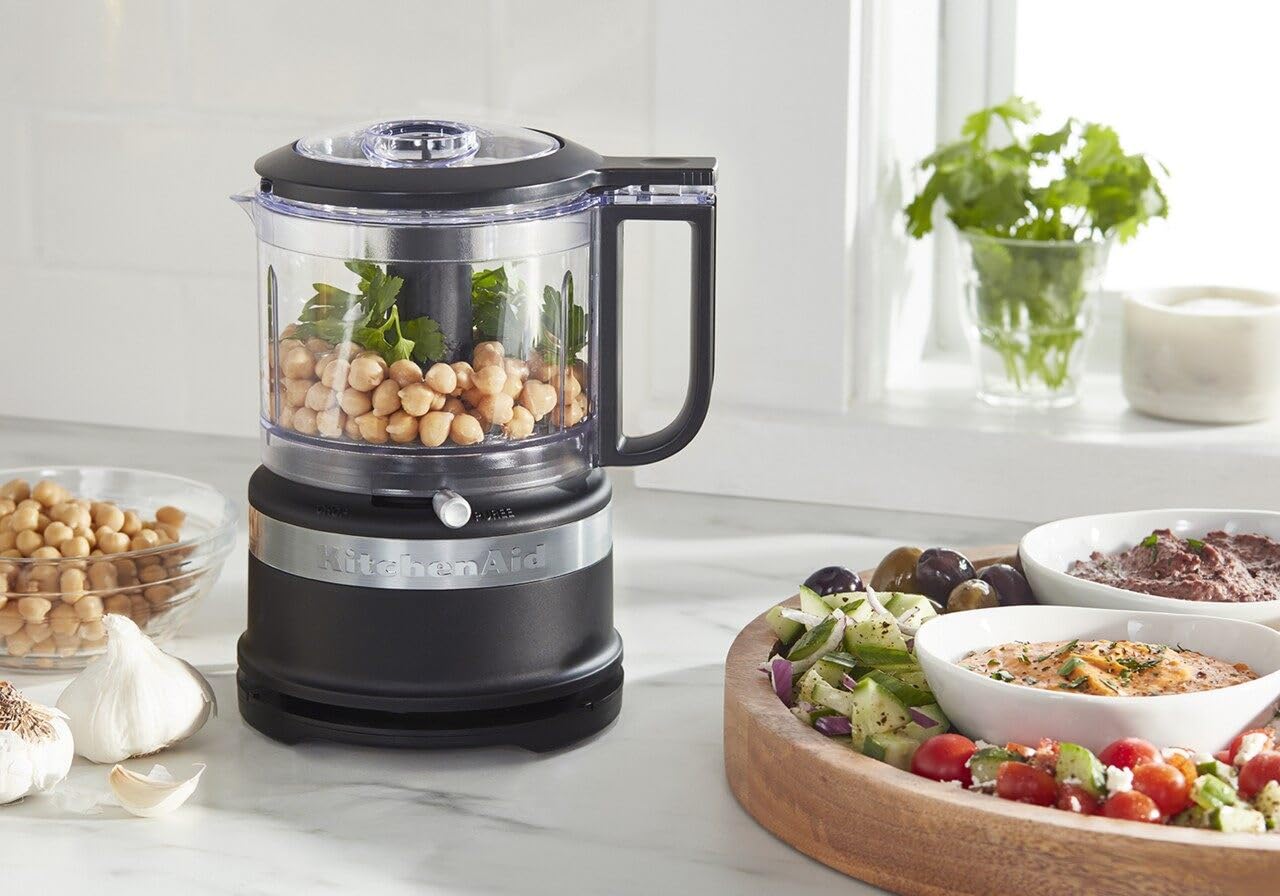 KitchenAid KFC3516BM 3.5 Cup Mini Food Processor, Matte Black π All In One Marketplace Canada
