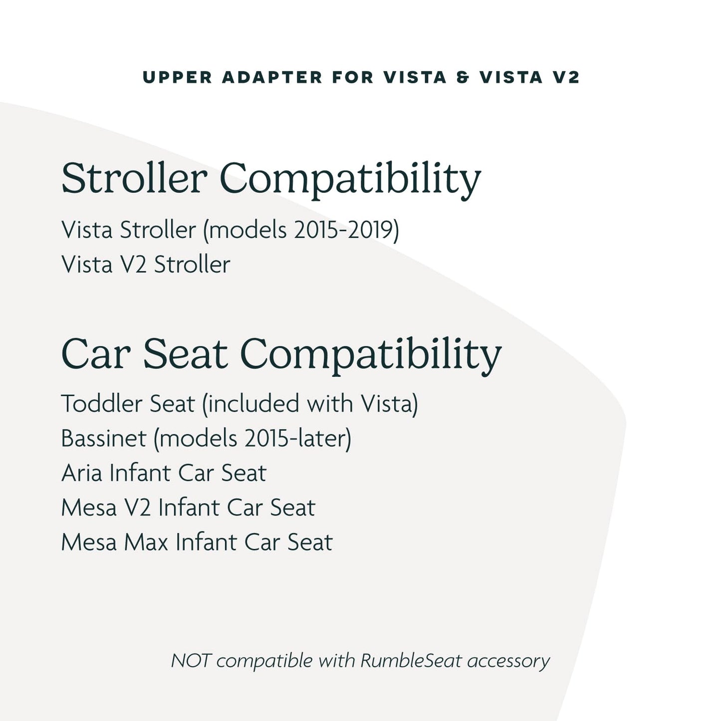 UPPAbaby Upper Adapter for Vista, Vista V2, and Vista V3 Strollers/ Compatible with Bassinet, Toddler Seat, Aria, Mesa V2, or Mesa Max Infant Car Seats / Quick + Secure Attachment / 1 Set ๐ All In One Marketplace Canada