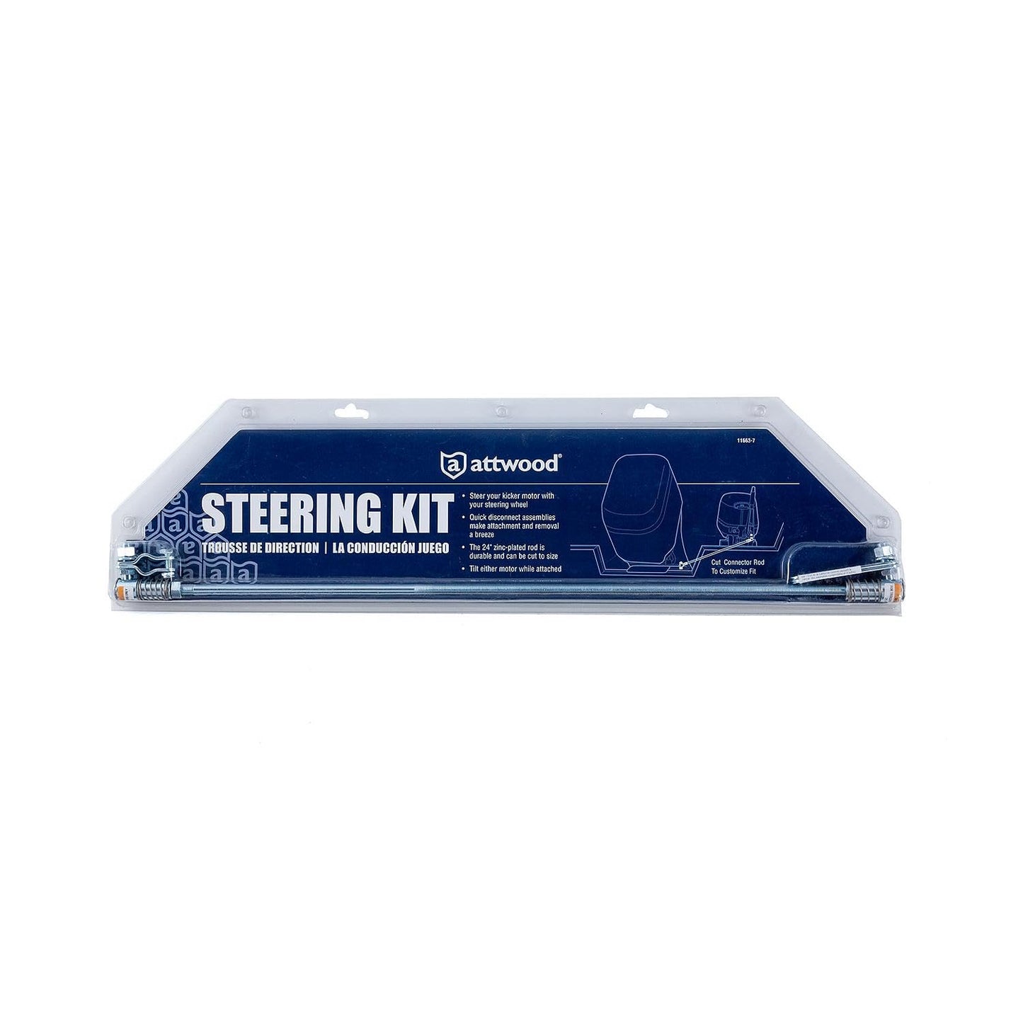 Attwood Outboard Kicker Motor Steering Kit 11663-7 ๐ All In One Marketplace Canada