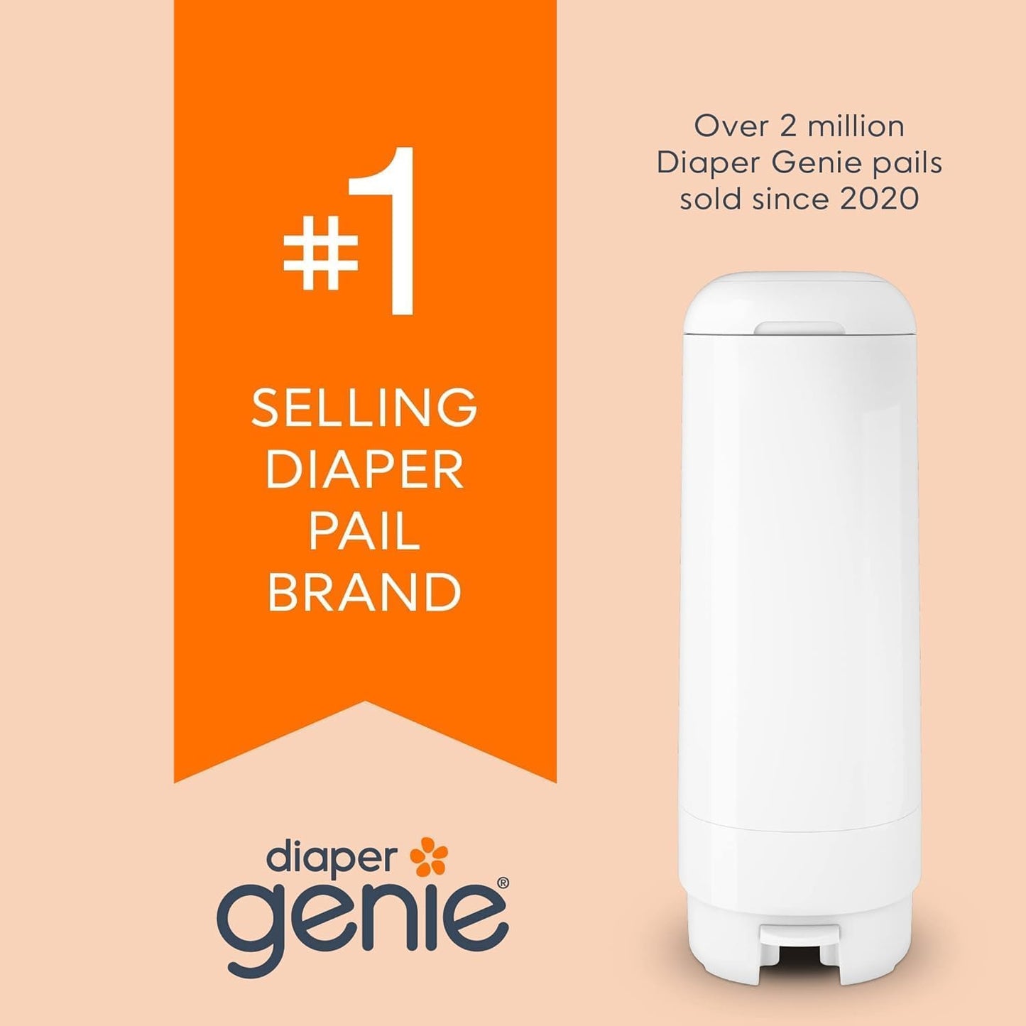 Diaper Genie Easy Roll Refill with 18 Bags - for the Diaper Genie Signature and Platinum pails | Lasts Up to 5 Months or Holds Up to 846 newborn Diapers Per Refill blue 1 Count ๐ All In One Marketplace Canada