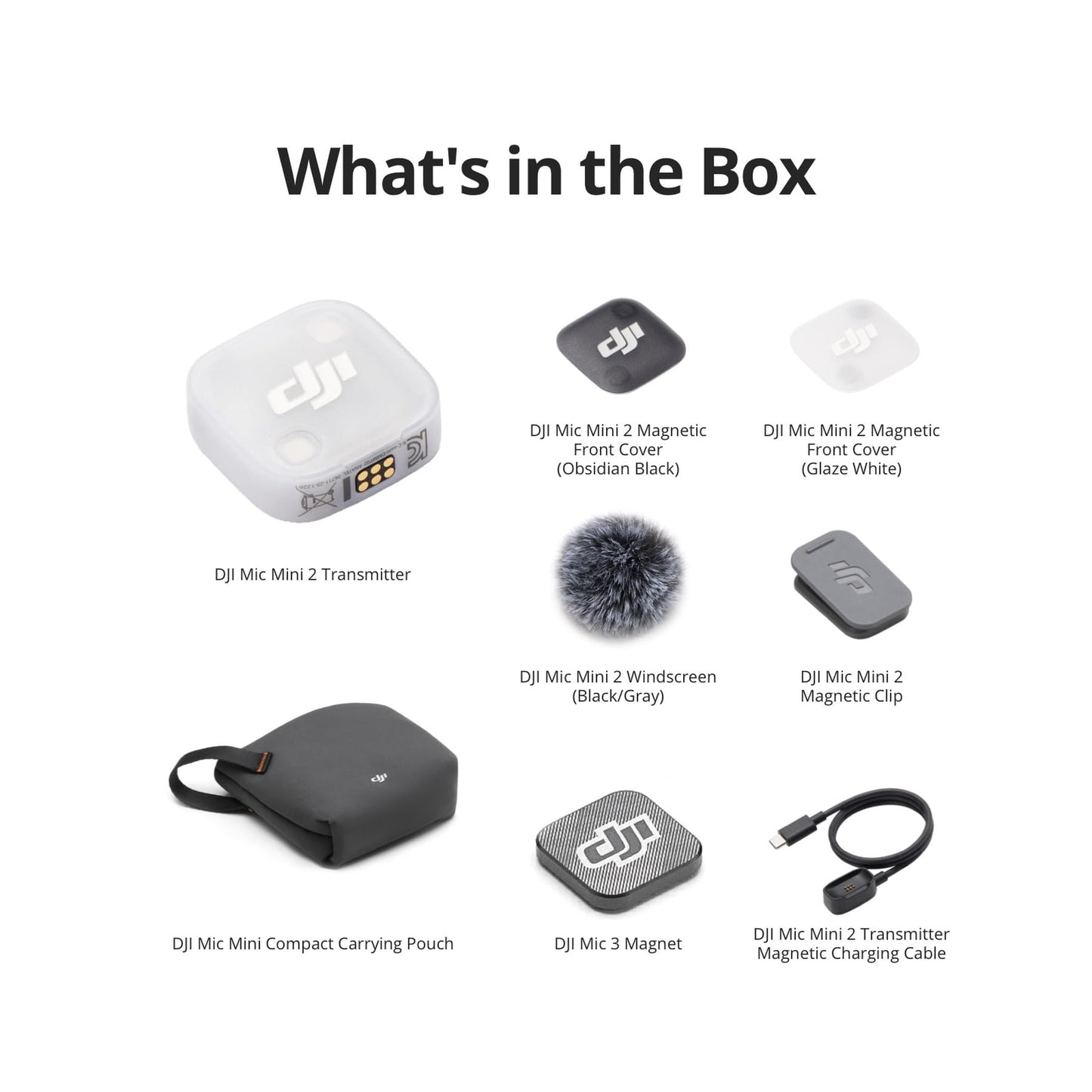 DJI Mic Mini 2 Transmitter, Wireless Mini Mic, Vlogging Microphone, Bluetooth Microphone, Ultralight, 8h Operating Time, Power Saving, Noise Cancelling, Streaming ๐ All In One Marketplace Canada